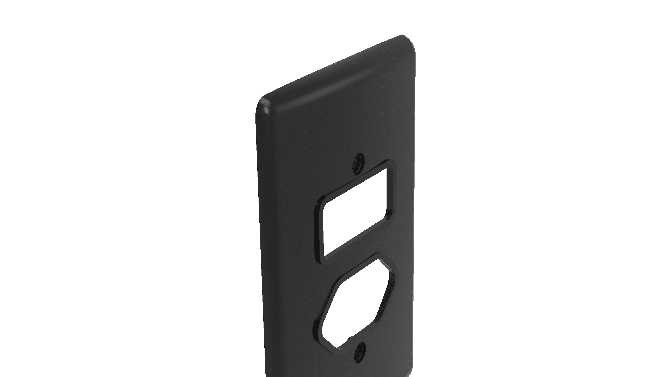 Placa 2x4" 1 tecla + tomada
