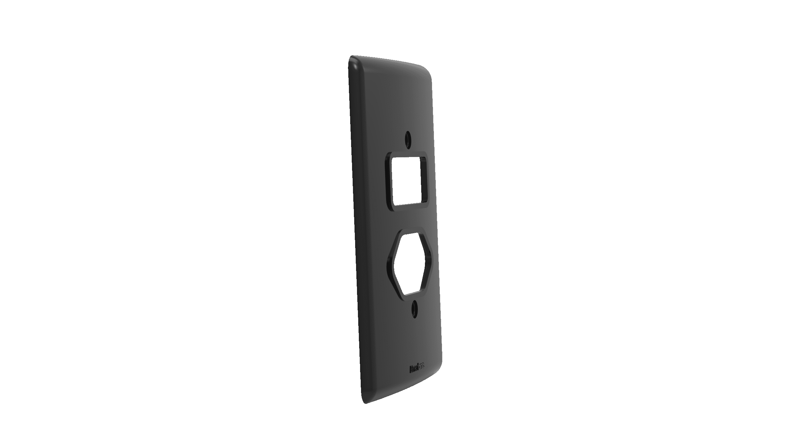 Placa 2x4" 1 tecla + tomada