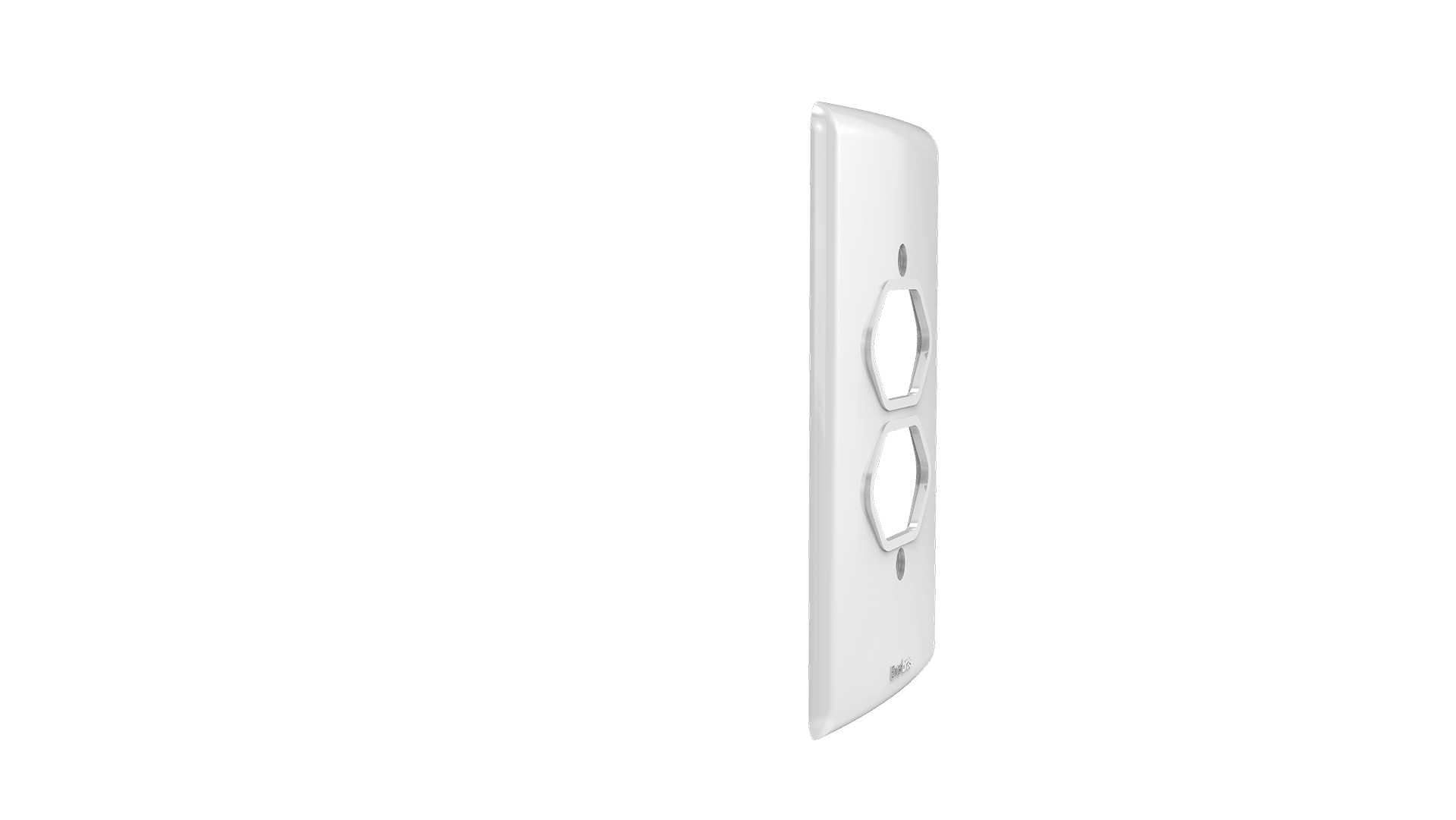 Placa 2x4" tomada dupla