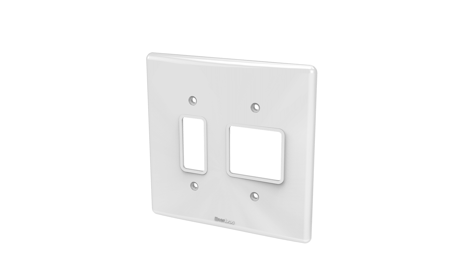 Placa 4x4" 1+2 teclas