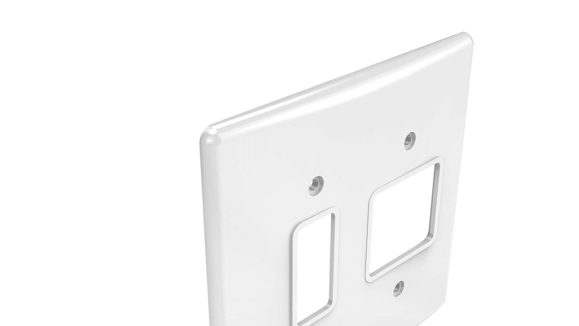 Placa 4x4" 1+2 teclas