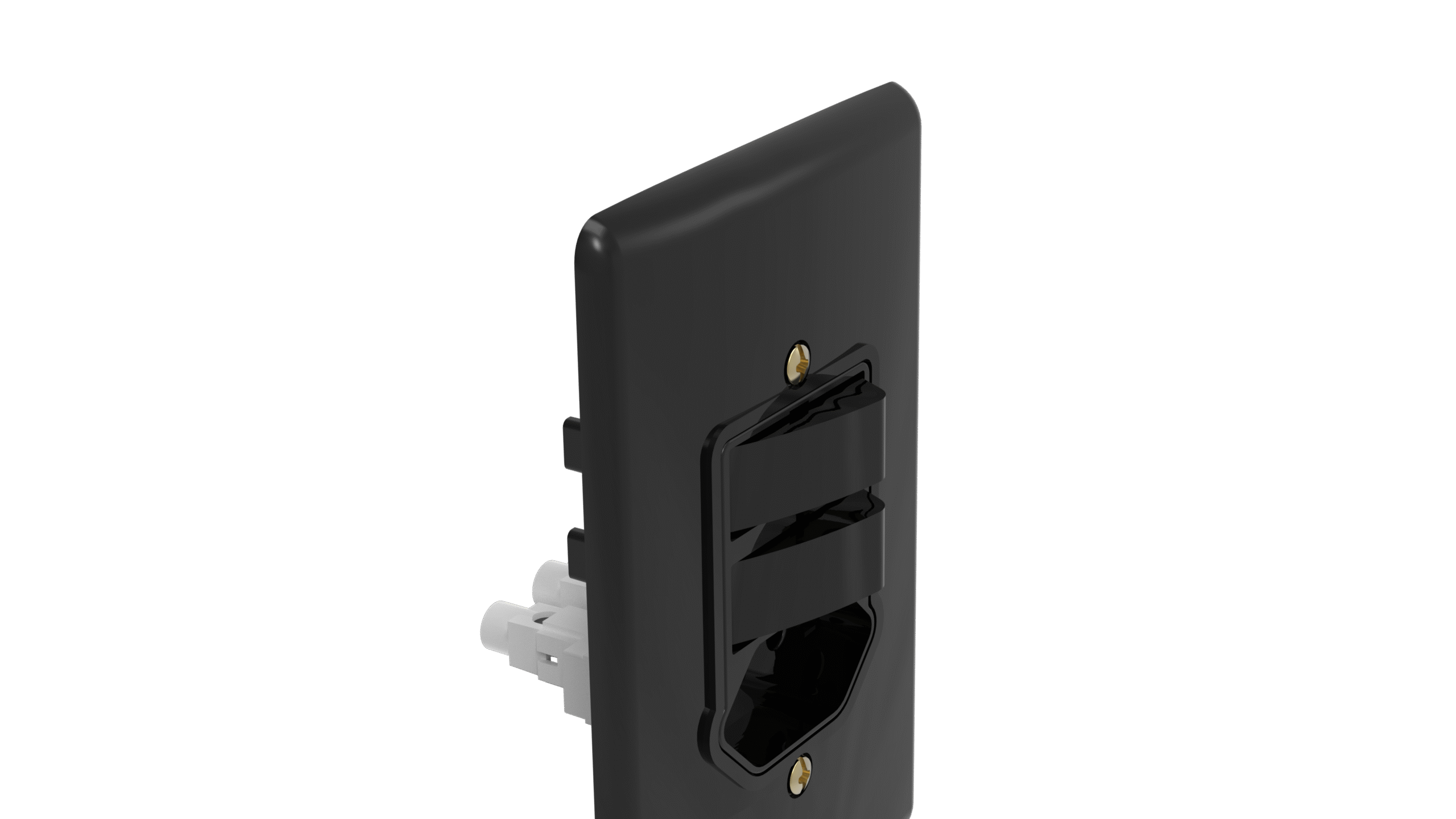 Conjunto interruptor 1 tecla simples + 1 tecla paralelo + tomada 10A