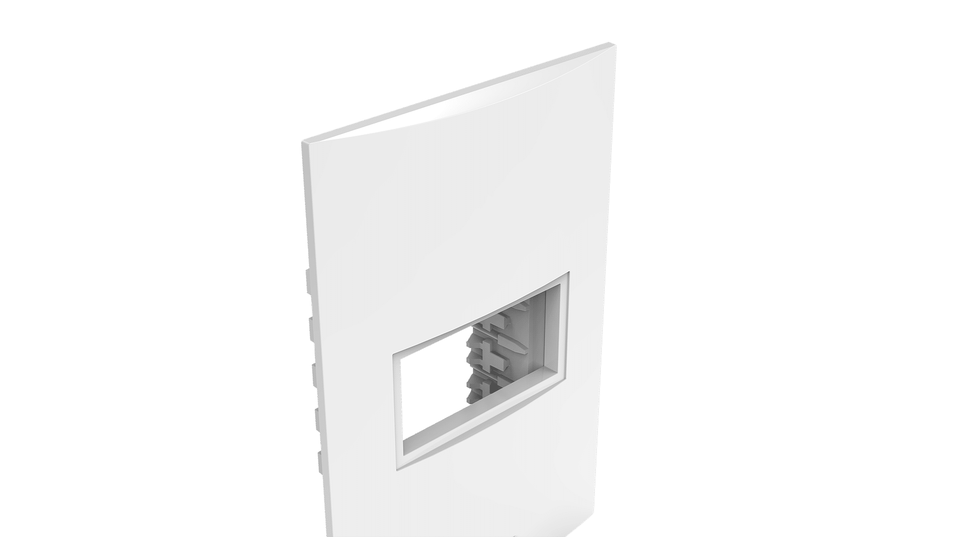 Conjunto placa 1 módulo + suporte 2x4"