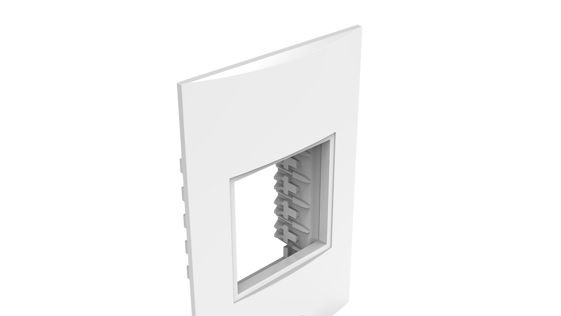 Conjunto placa 2 módulos + suporte 2x4"