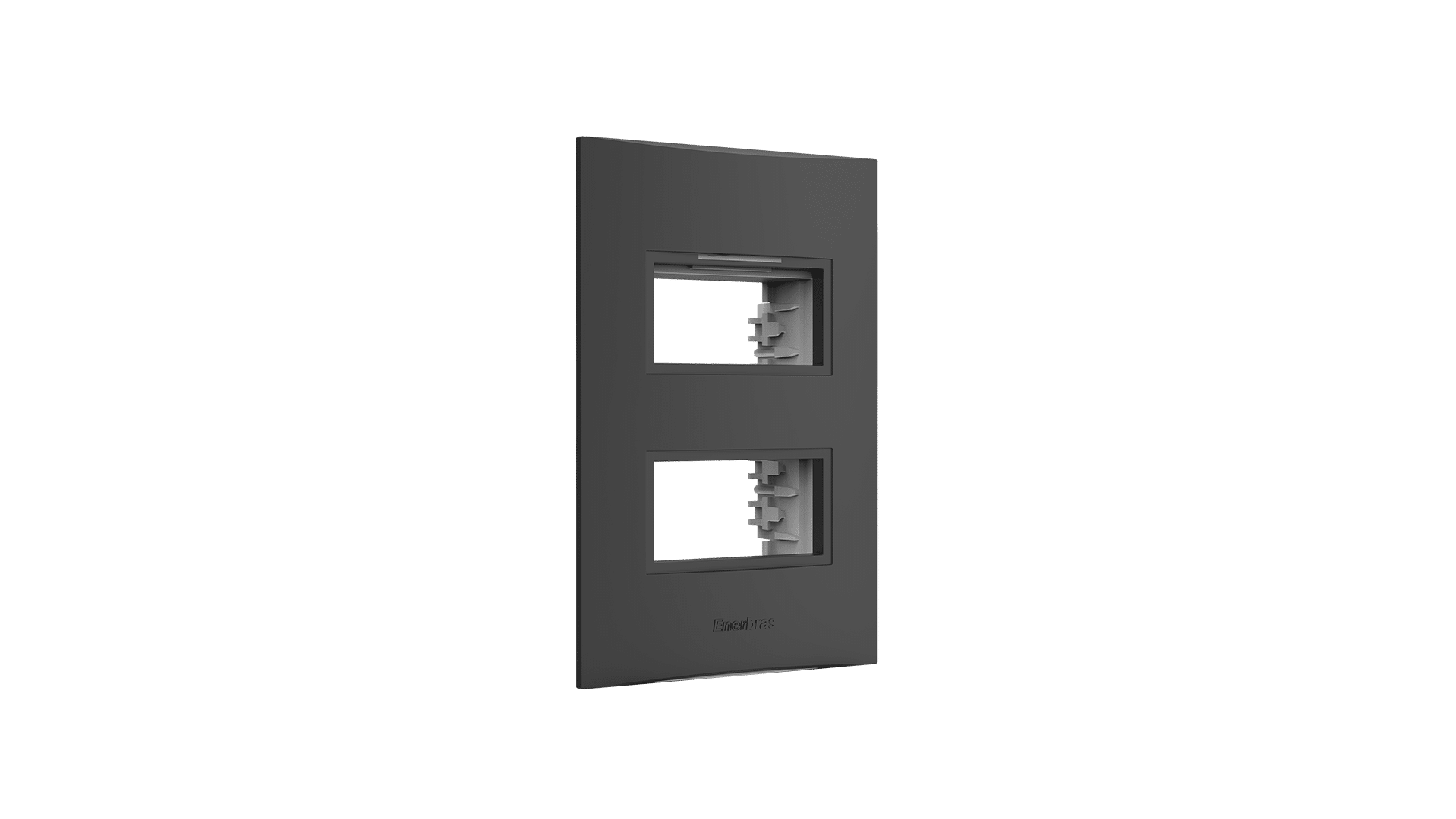 Conjunto placa 2 módulos distanciados + suporte 2x4"
