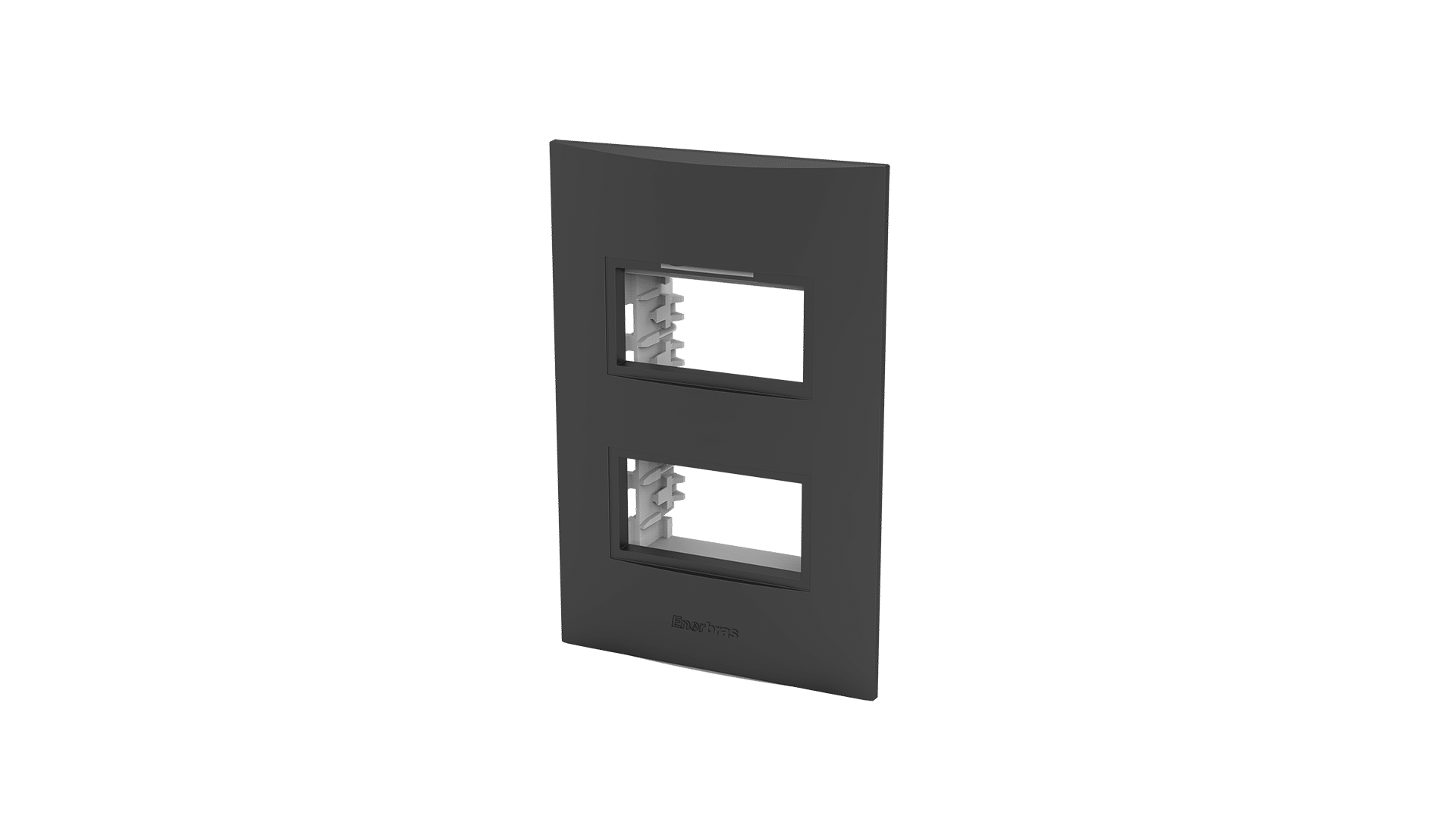 Conjunto placa 2 módulos distanciados + suporte 2x4"