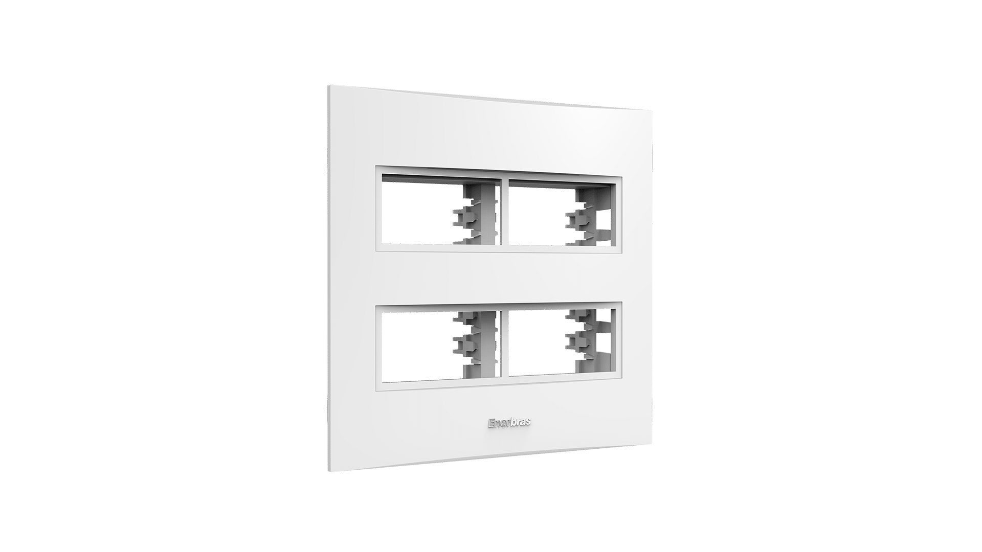 Conjunto placa 2 módulos distanciados + suporte 4x4"