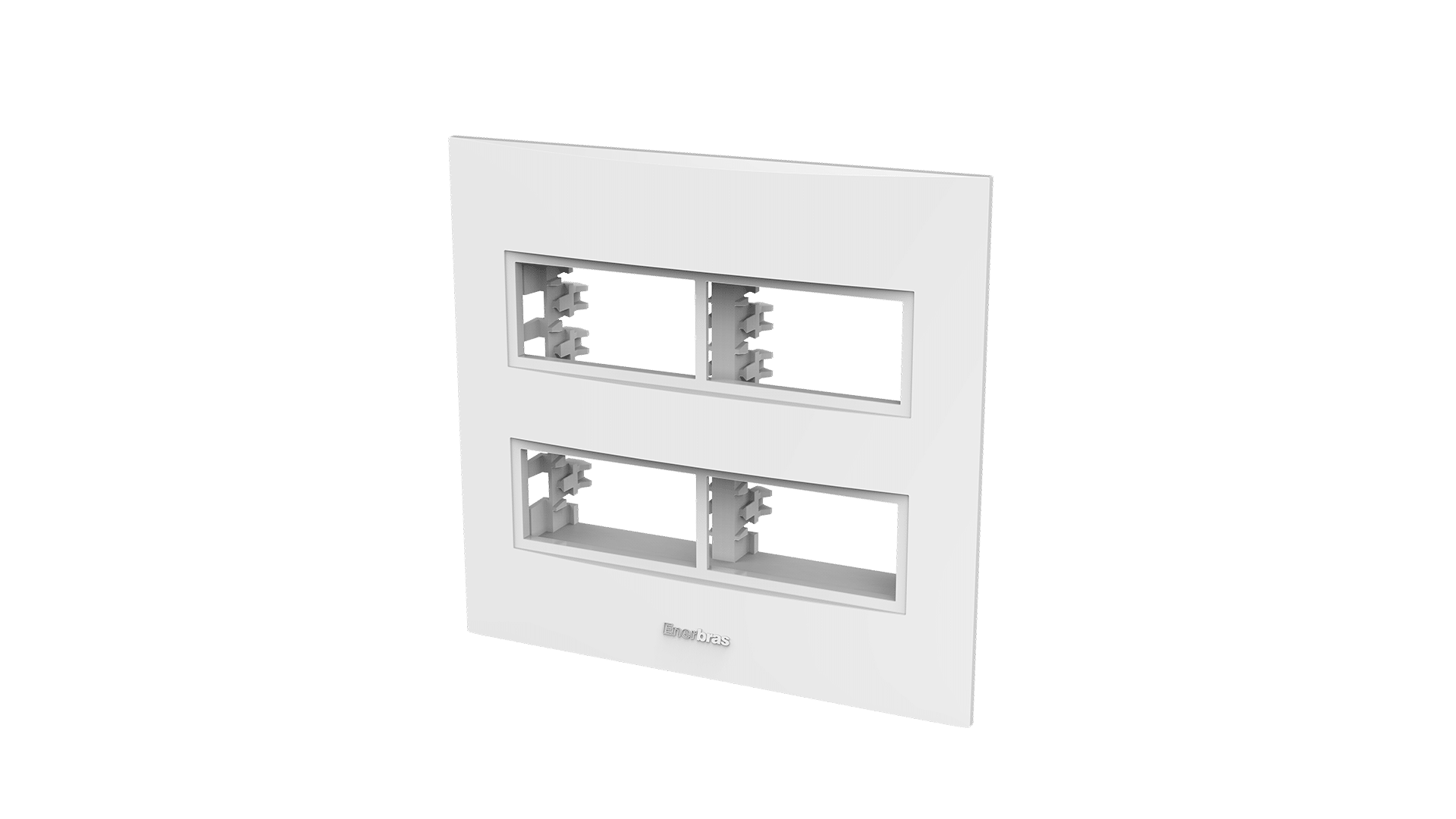 Conjunto placa 2 módulos distanciados + suporte 4x4"