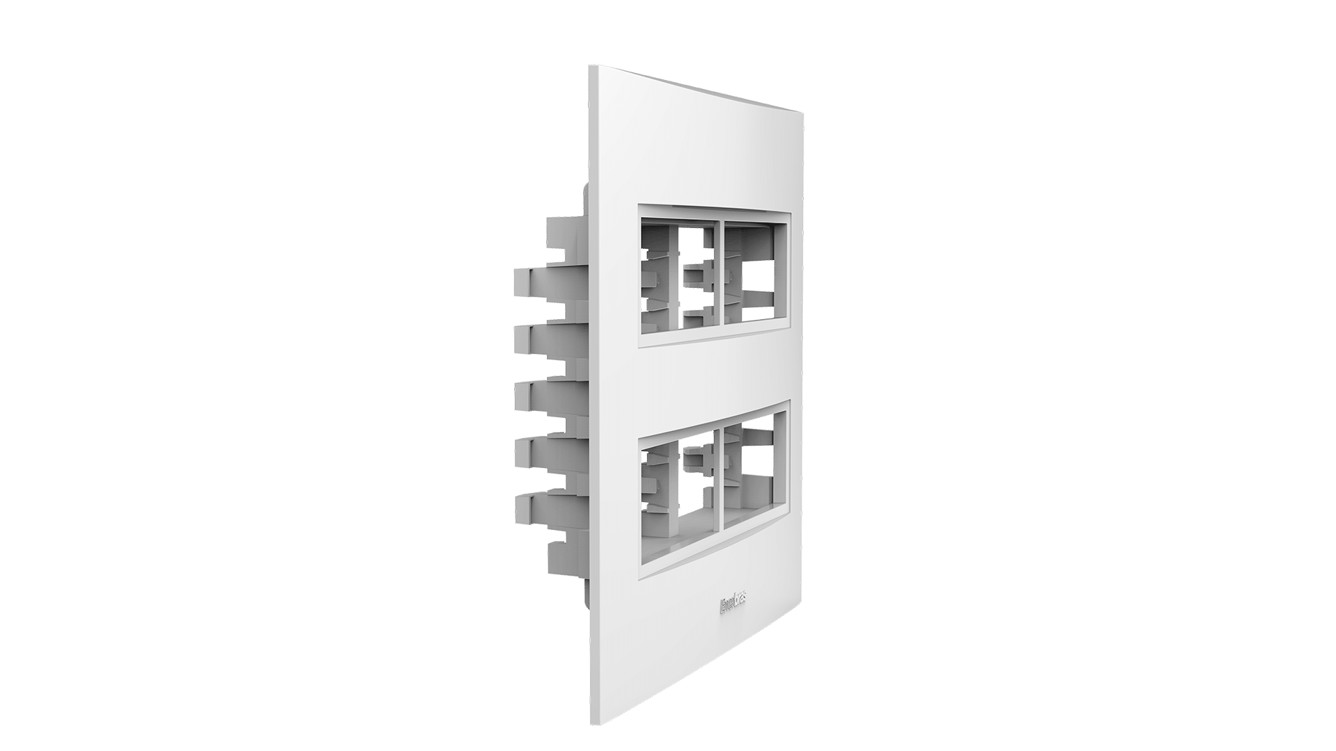 Conjunto placa 2 módulos distanciados + suporte 4x4"