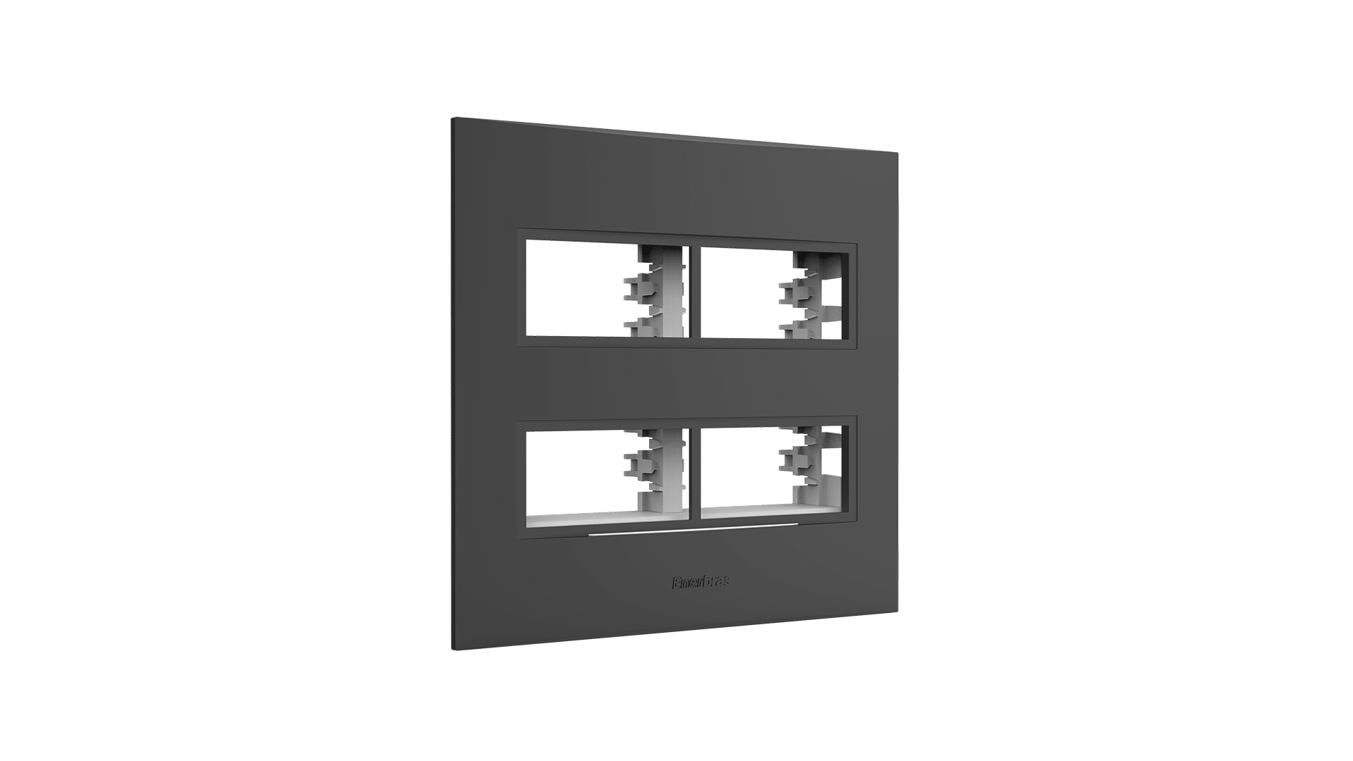 Conjunto placa 2 módulos distanciados + suporte 4x4"