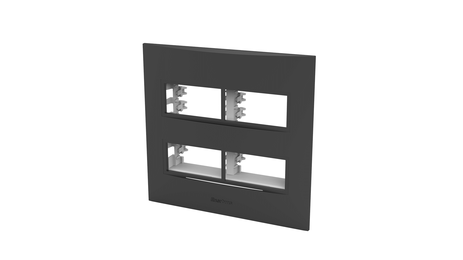Conjunto placa 2 módulos distanciados + suporte 4x4"
