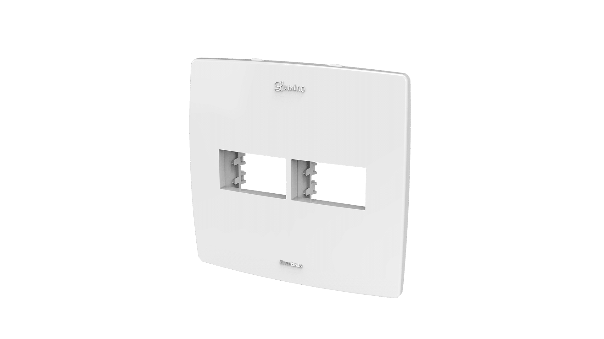 Conjunto suporte + placa 4x4 com 1 + 1 espaços