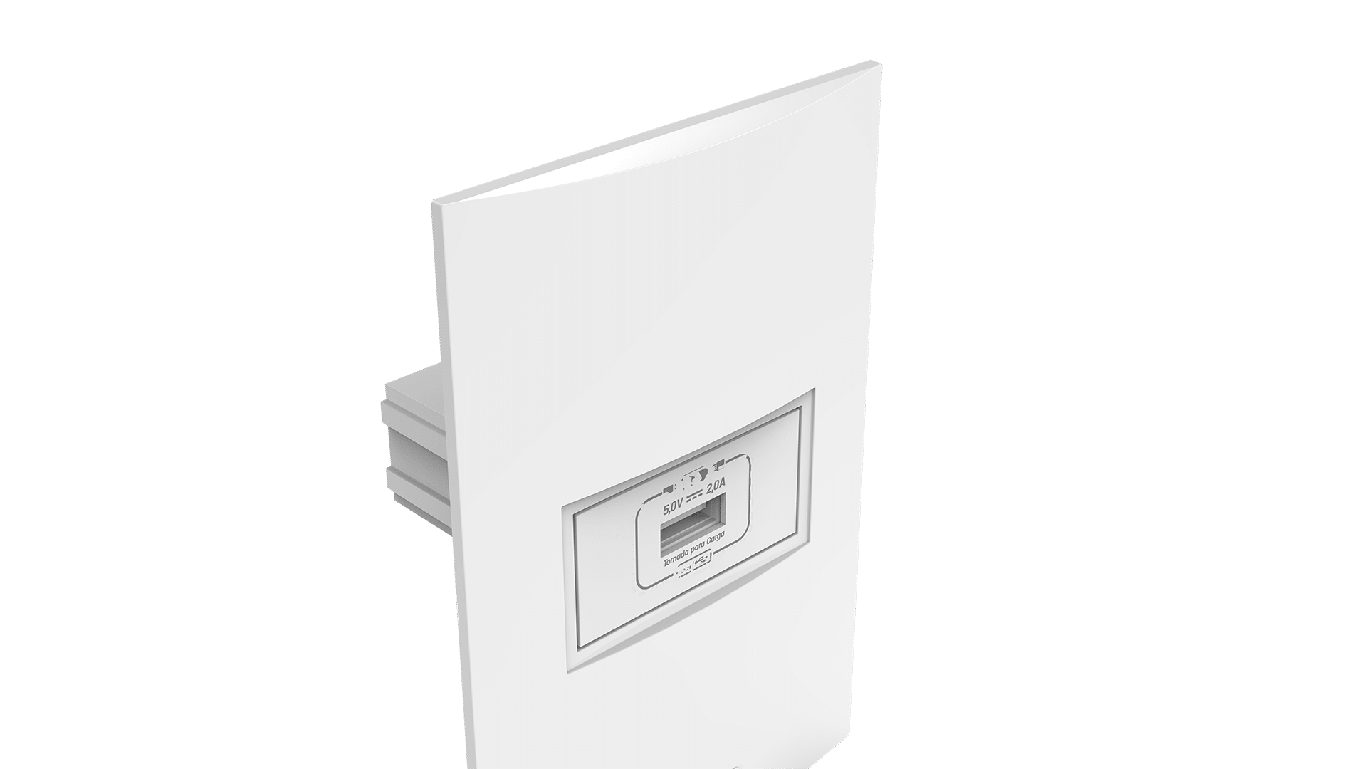 Conjunto tomada recarga USB