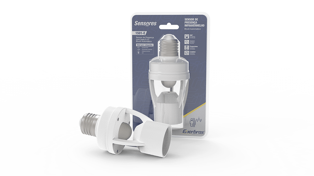 Sensor de presença com base E-27