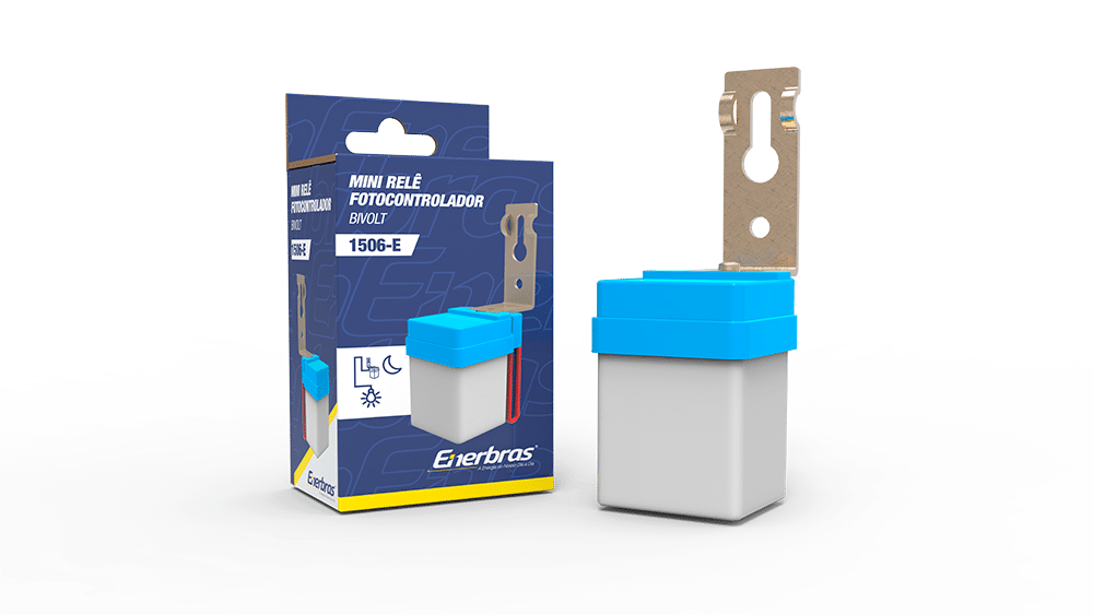 Mini relé fotocontrolador eletrônico 6A bivolt