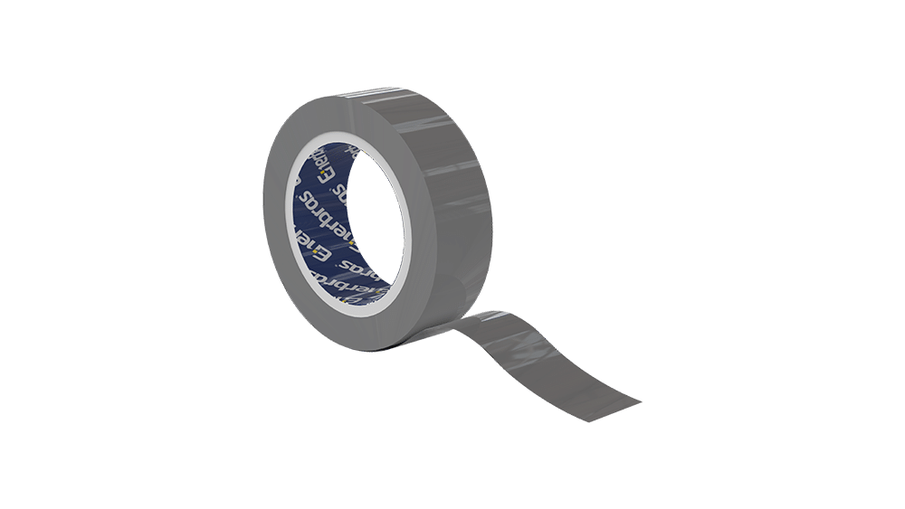 Fita isolante E13 tubete (18mm x 20m) - Cinza
