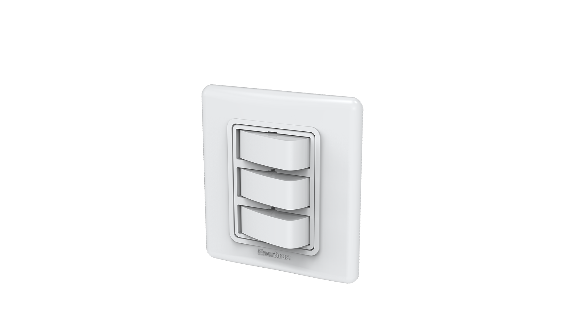 Conjunto interruptor 3 teclas simples