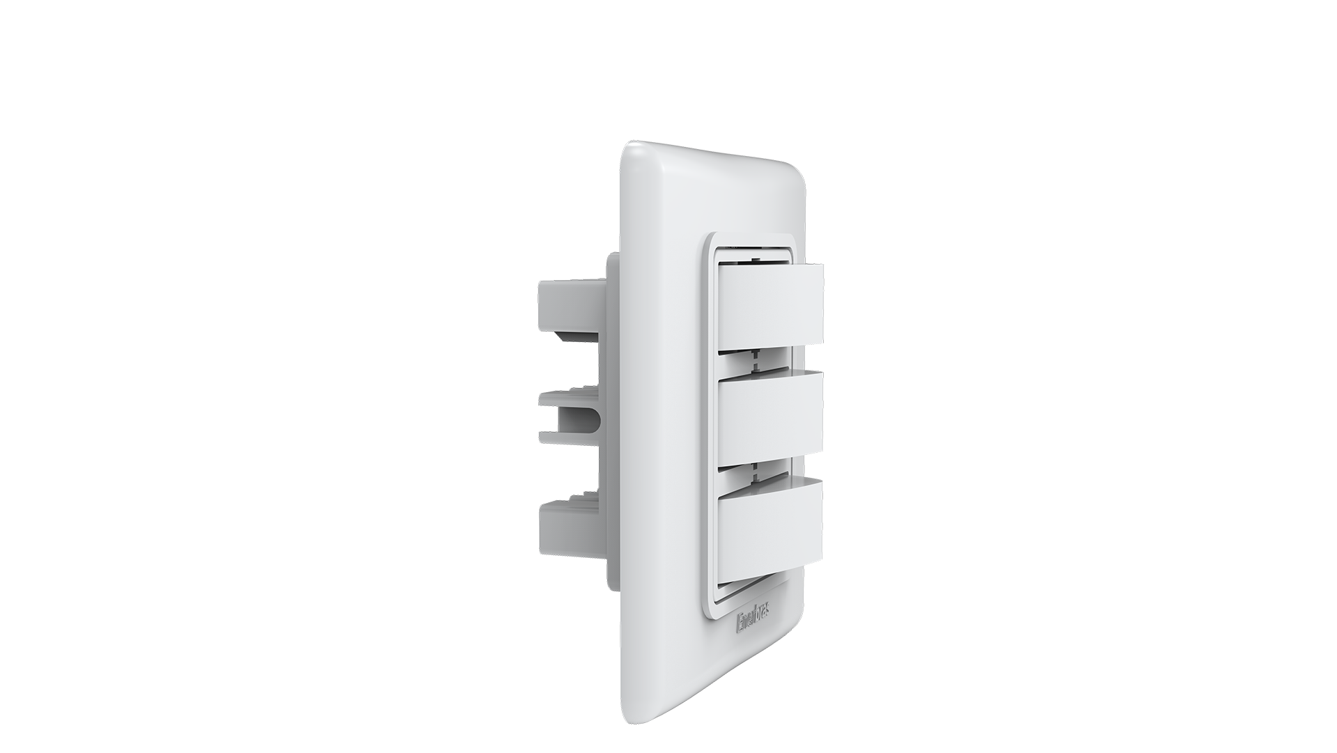 Conjunto interruptor 3 teclas simples