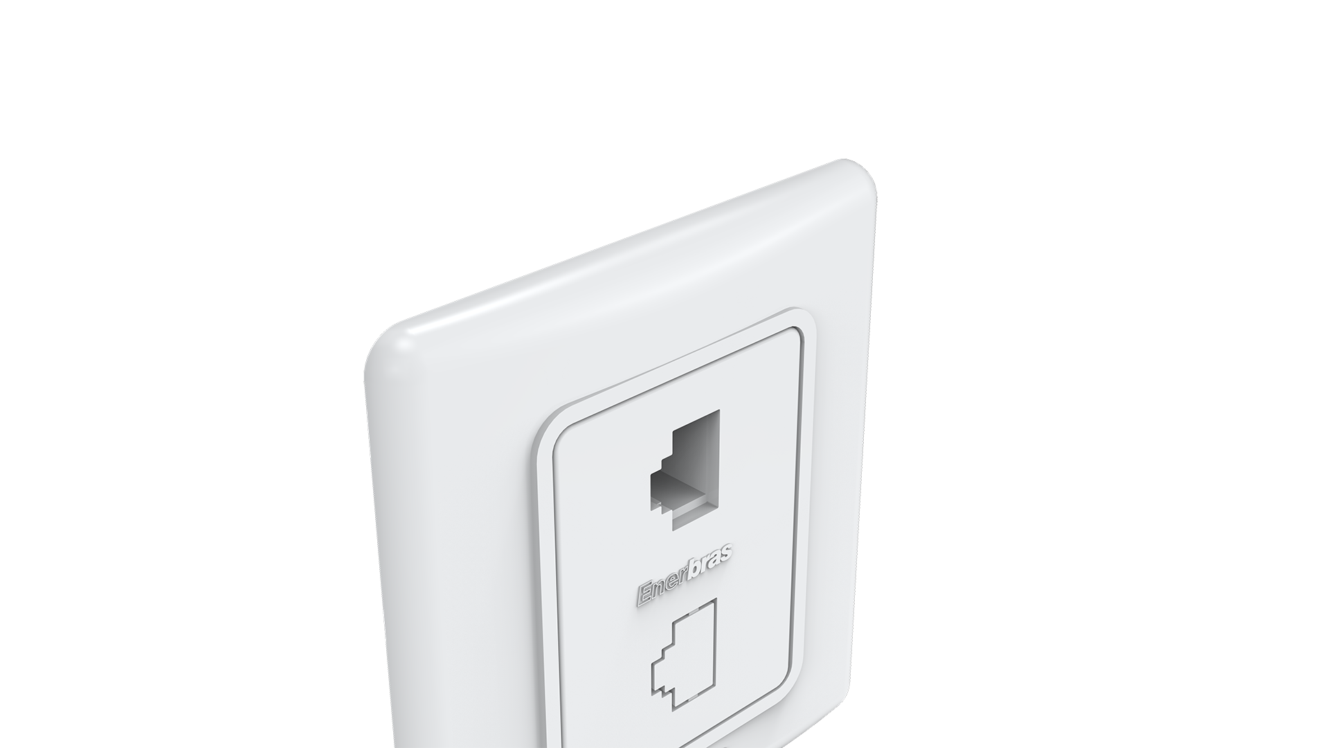 Conjunto tomada RJ-45 CAT. 5E