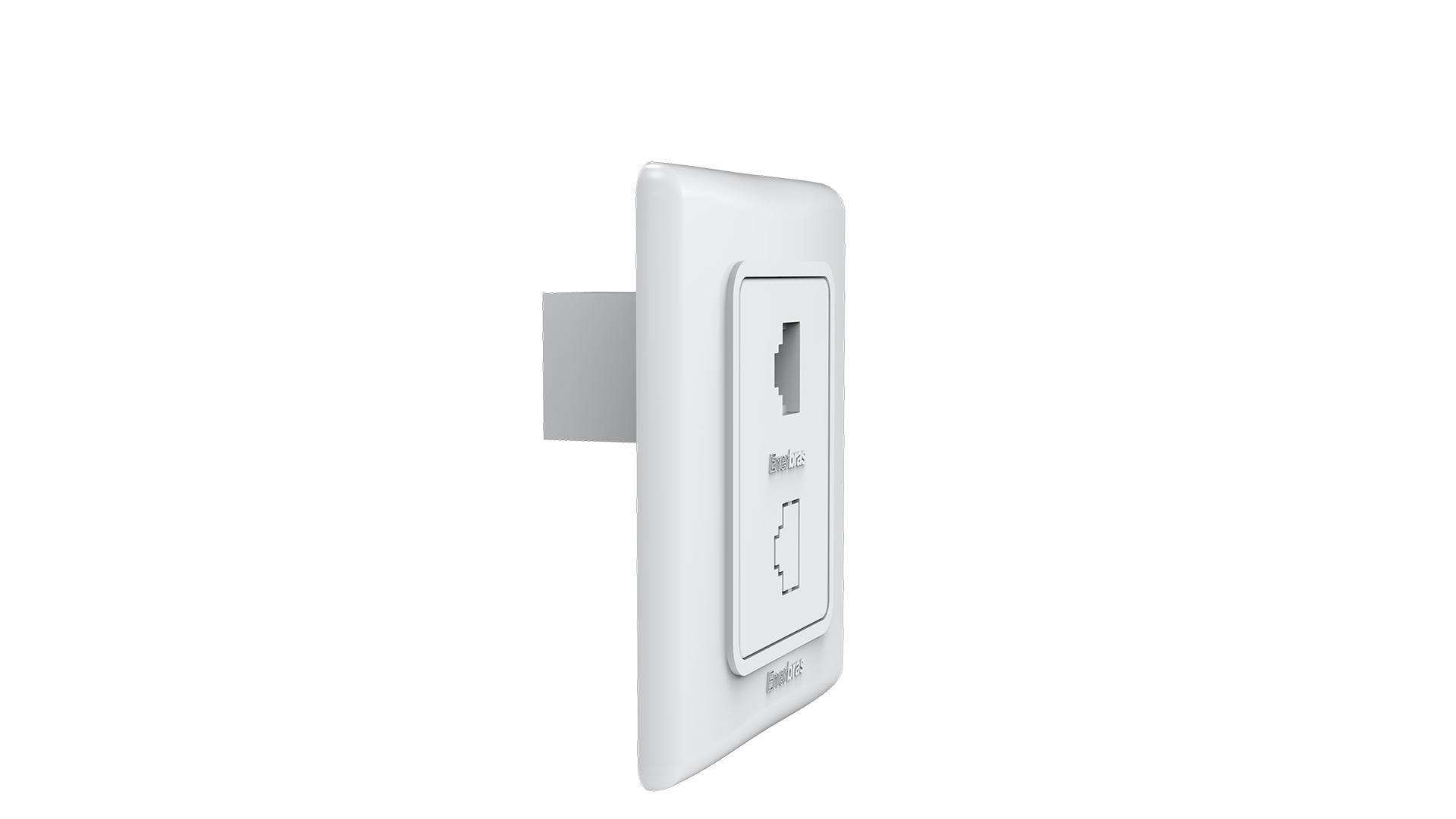 Conjunto tomada RJ-45 CAT. 5E