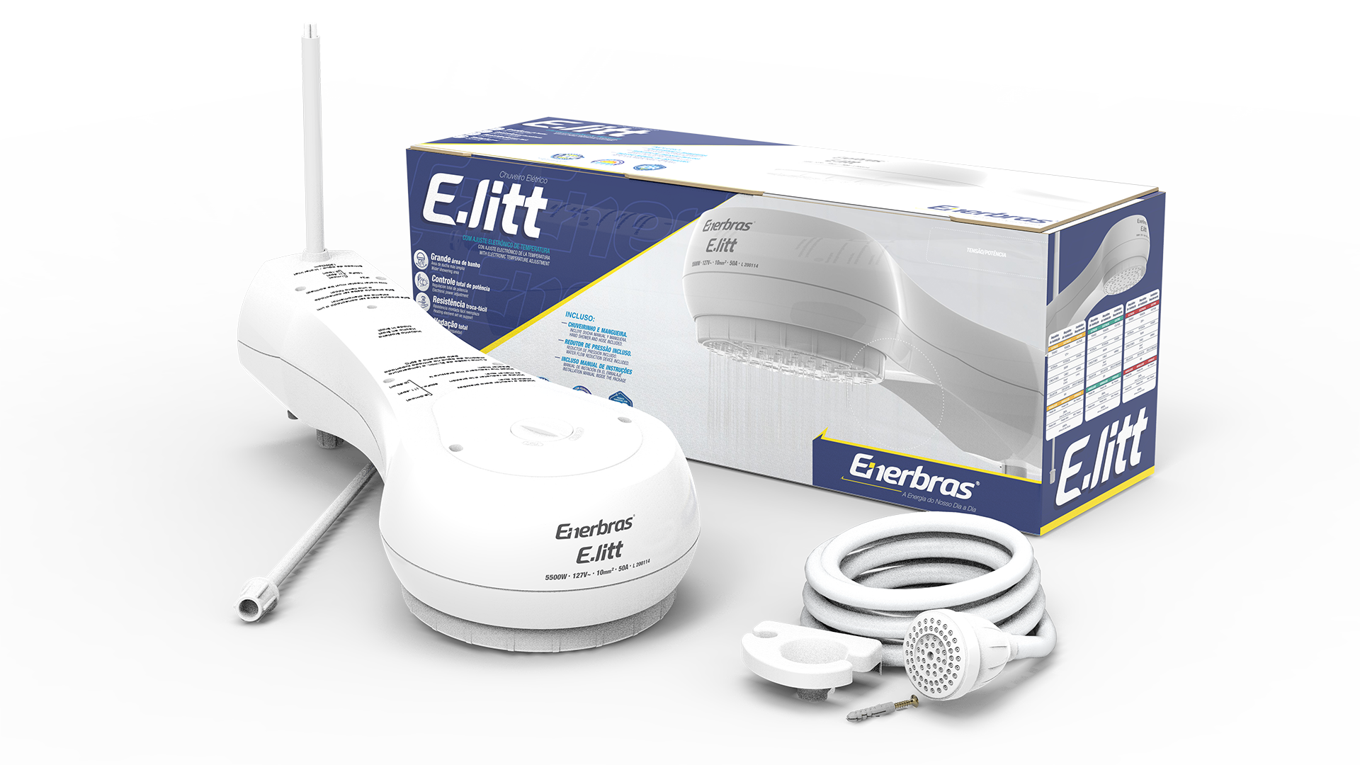 Chuveiro eletrônico E-litt 6800W / 220V