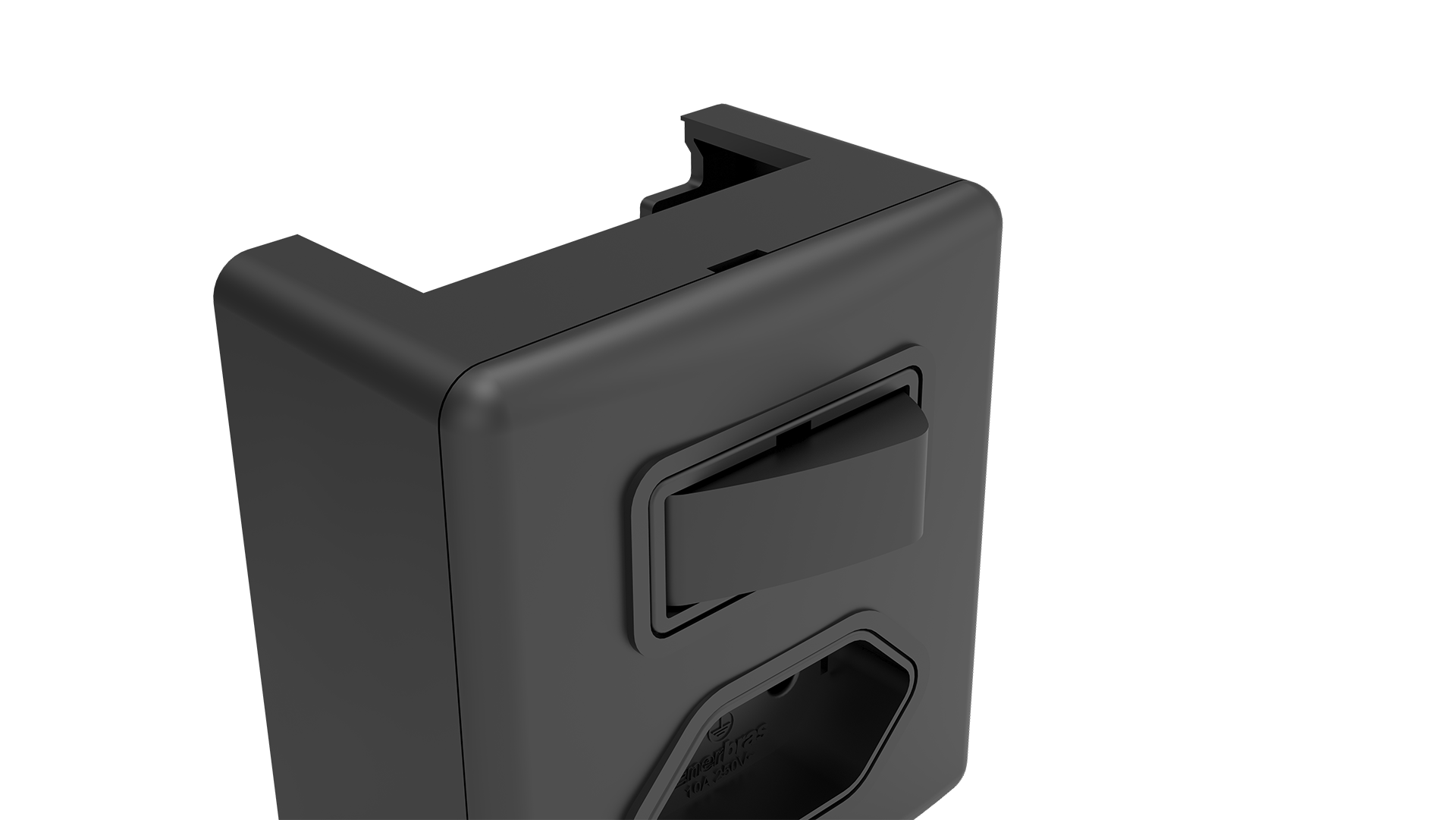 Conjunto interruptor 1 tecla paralelo + tomada 20A