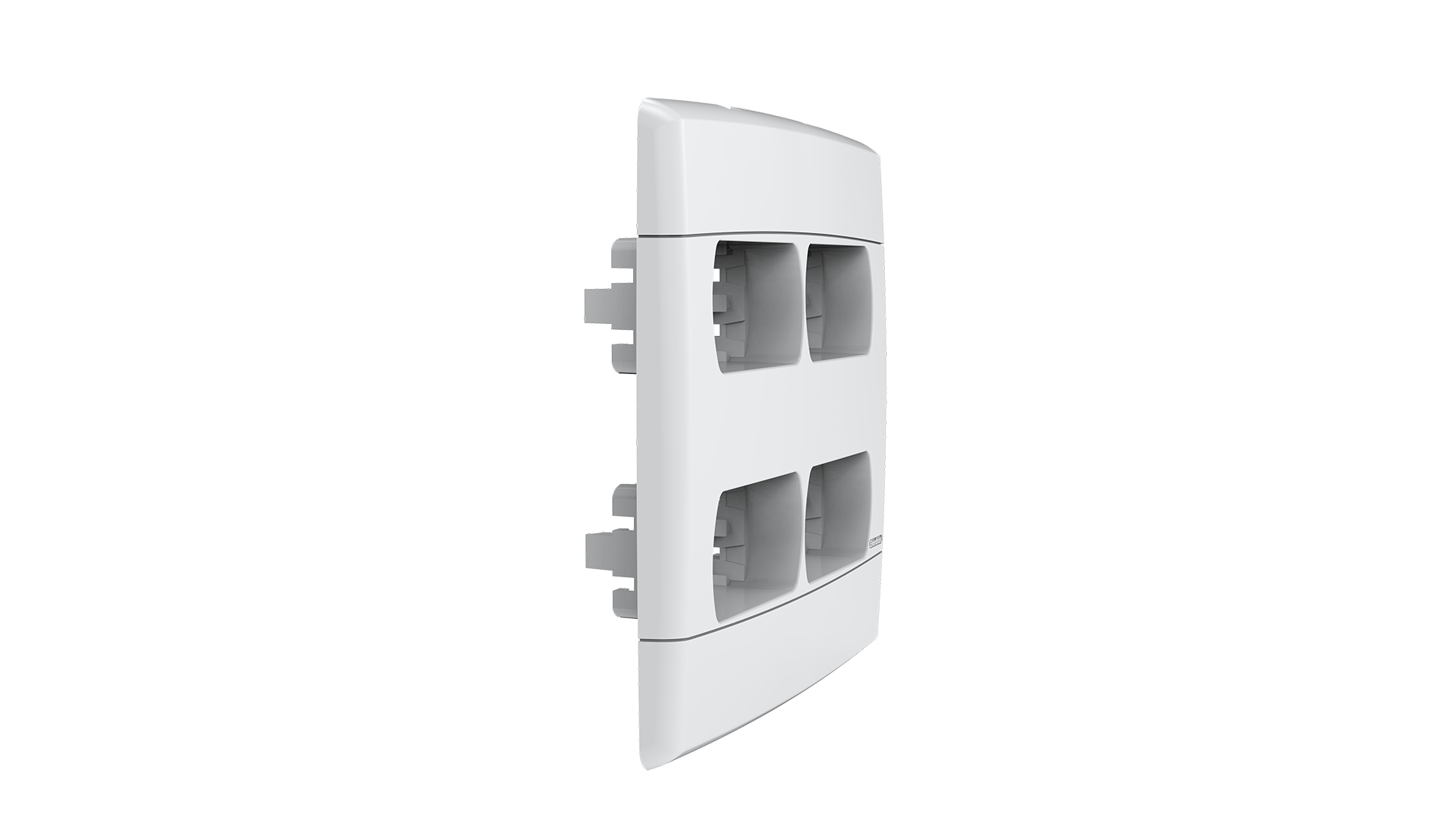 Placa-suporte 4x4" 2+2 módulos distanciados