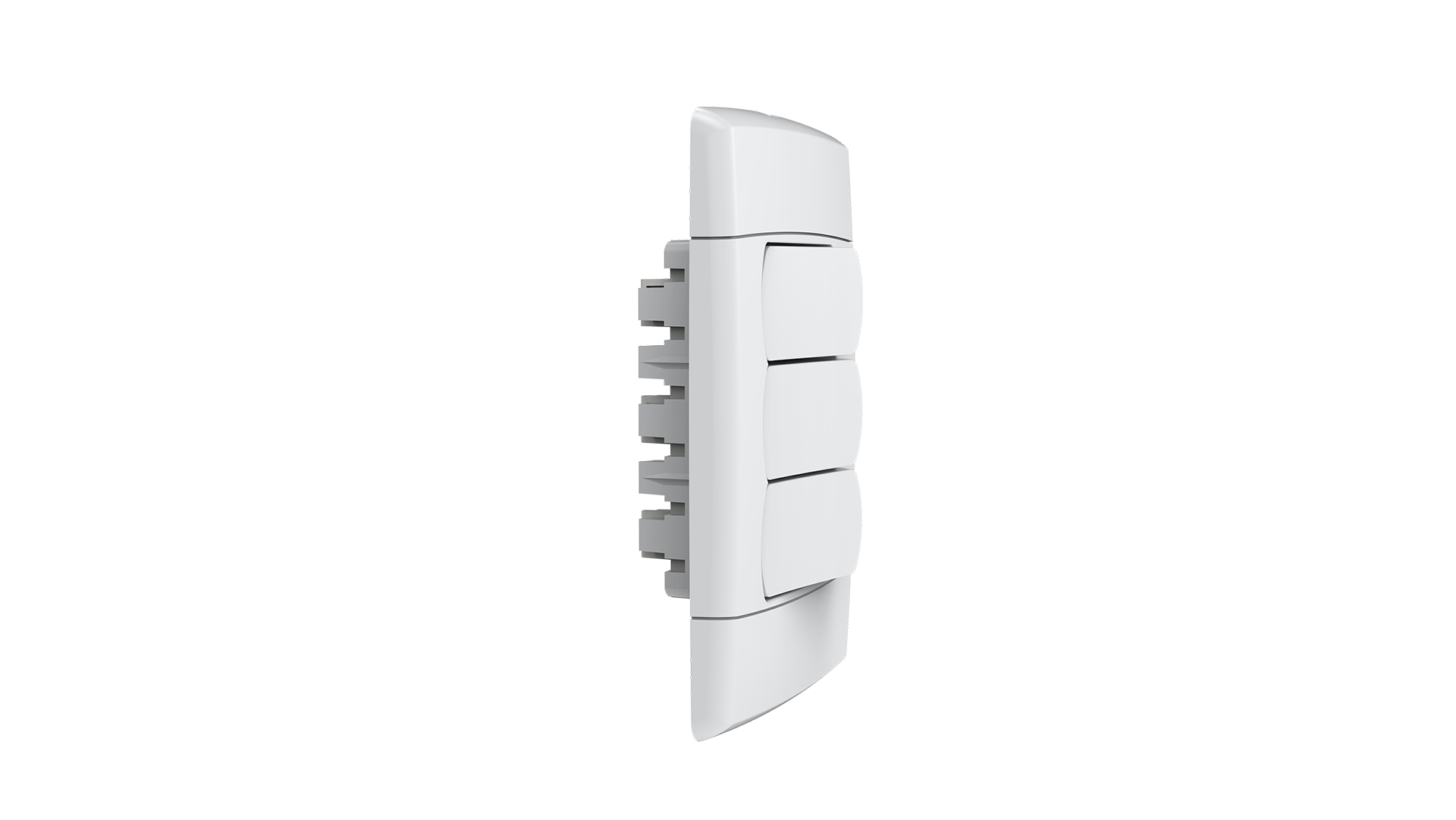 Conjunto interruptor 3 teclas simples