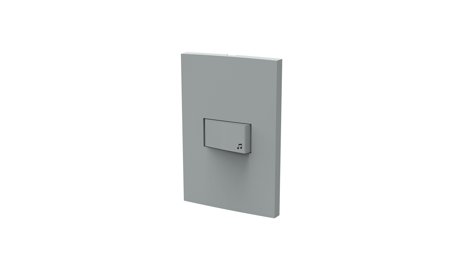 Conjunto interruptor 1 tecla campainha 10A 250V~
