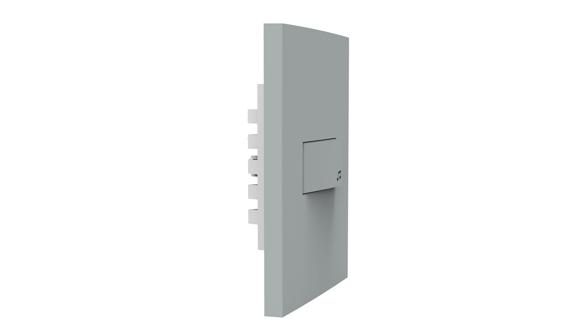 Conjunto interruptor 1 tecla campainha 10A 250V~