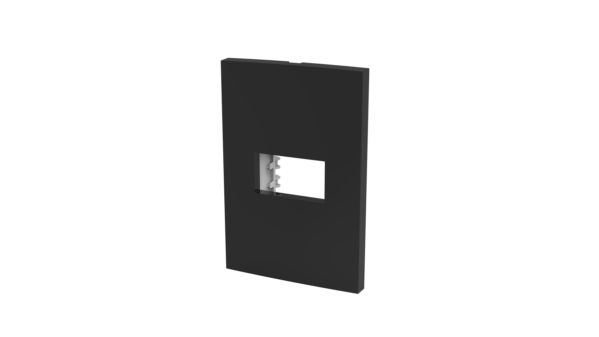 Placa 2x4" 1 módulo + suporte