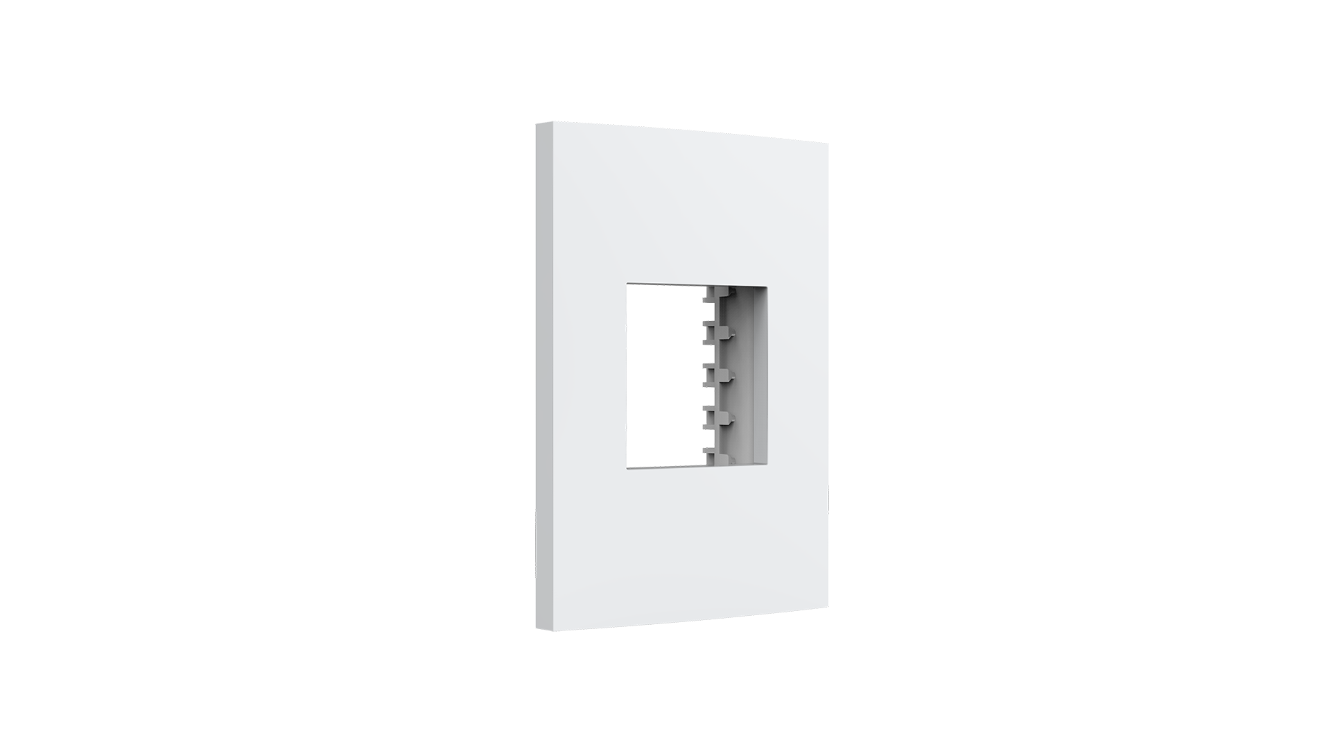 Placa 2x4" 2 módulos + suporte