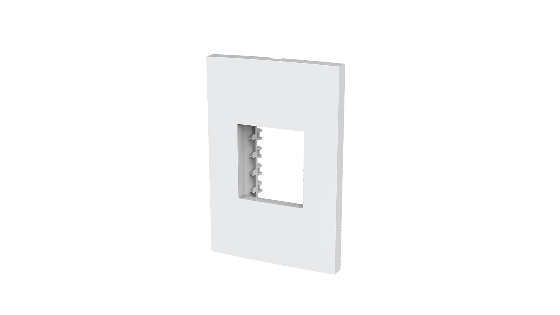 Placa 2x4" 2 módulos + suporte