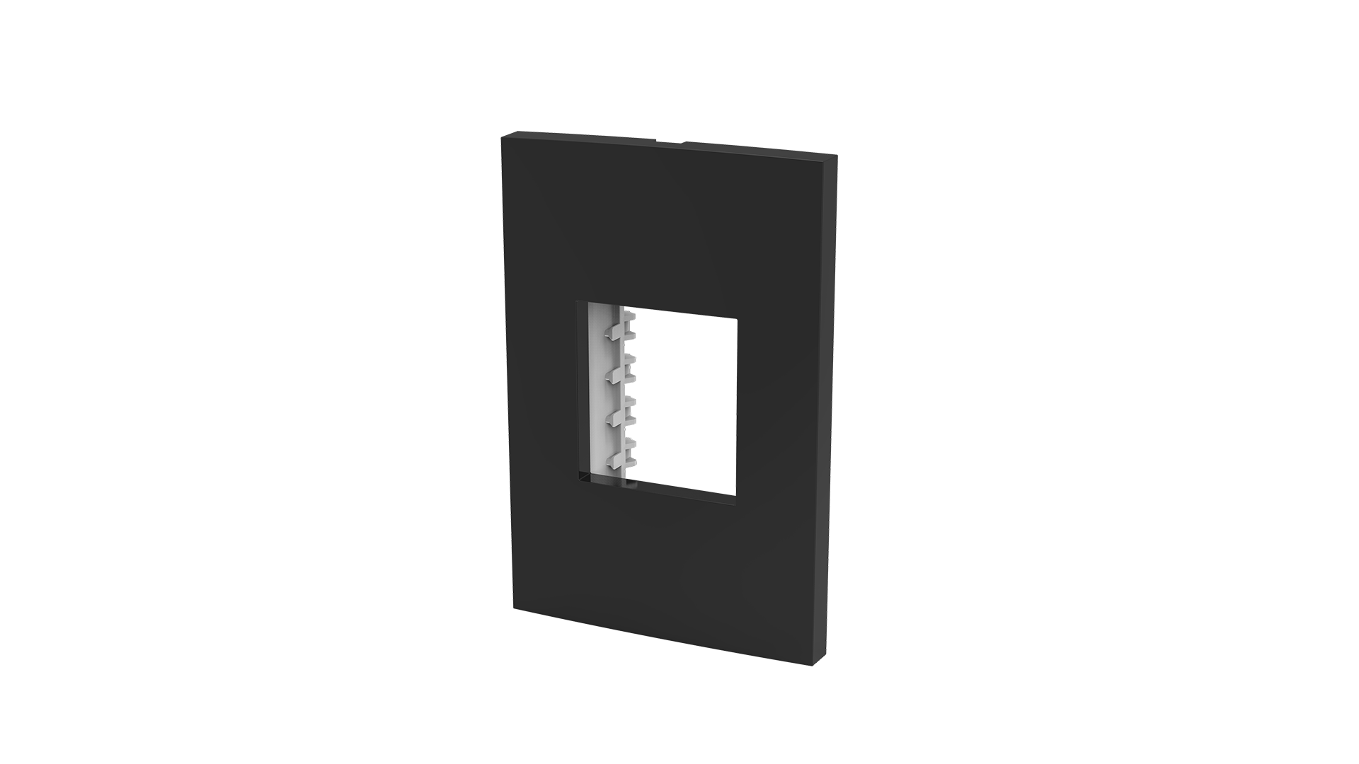 Placa 2x4" 2 módulos + suporte