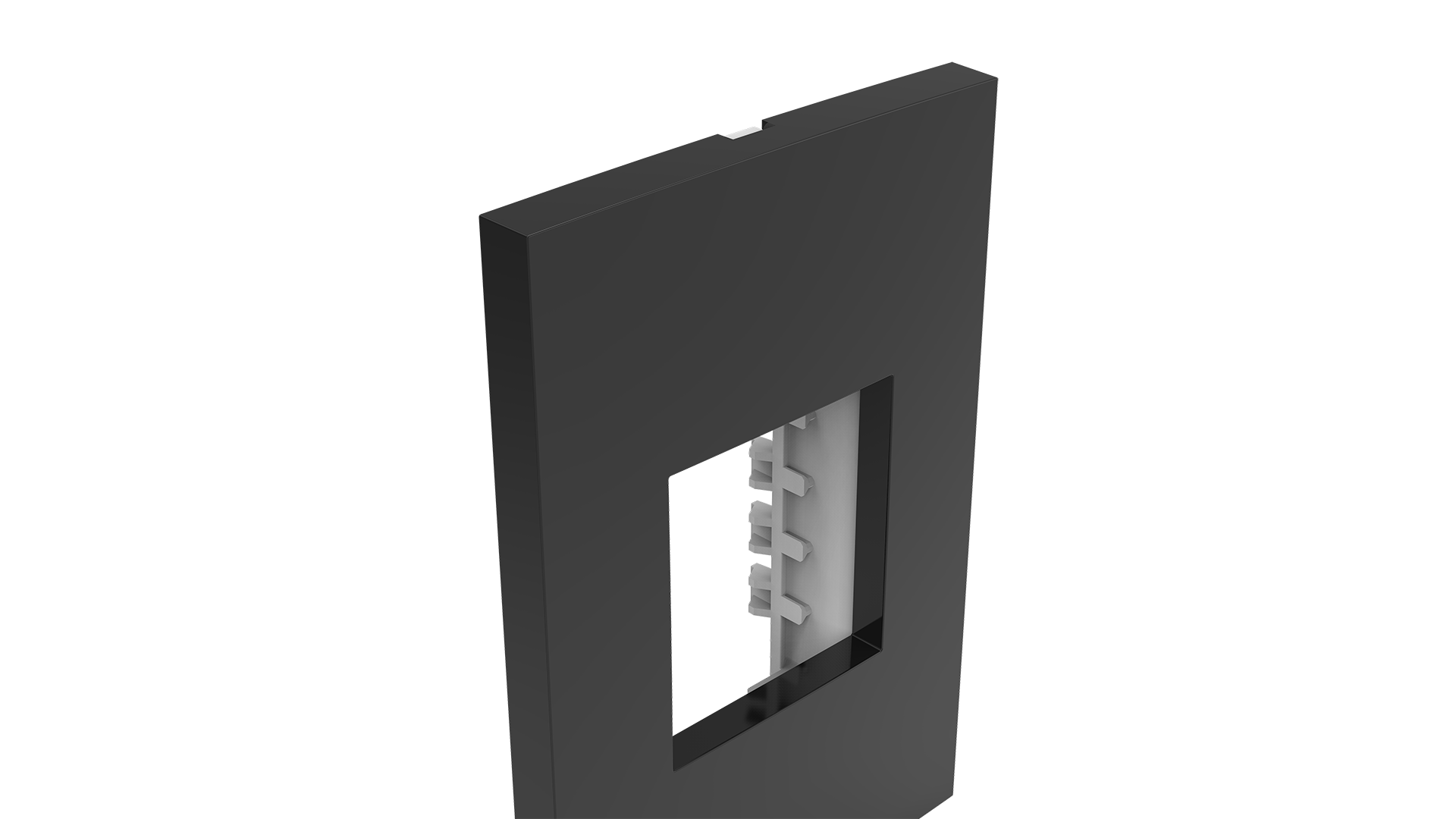 Placa 2x4" 2 módulos + suporte