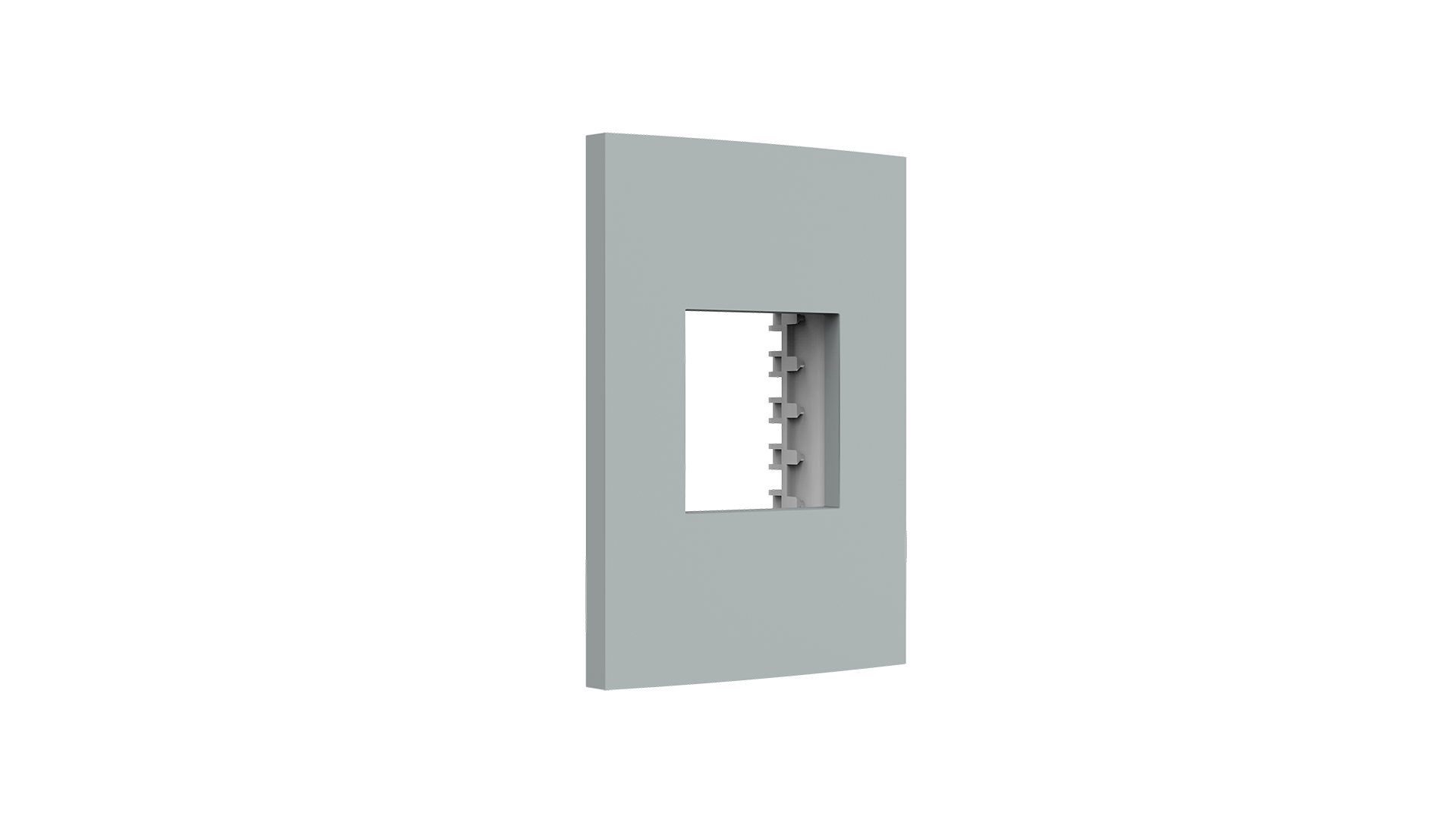 Placa 2x4" 2 módulos + suporte