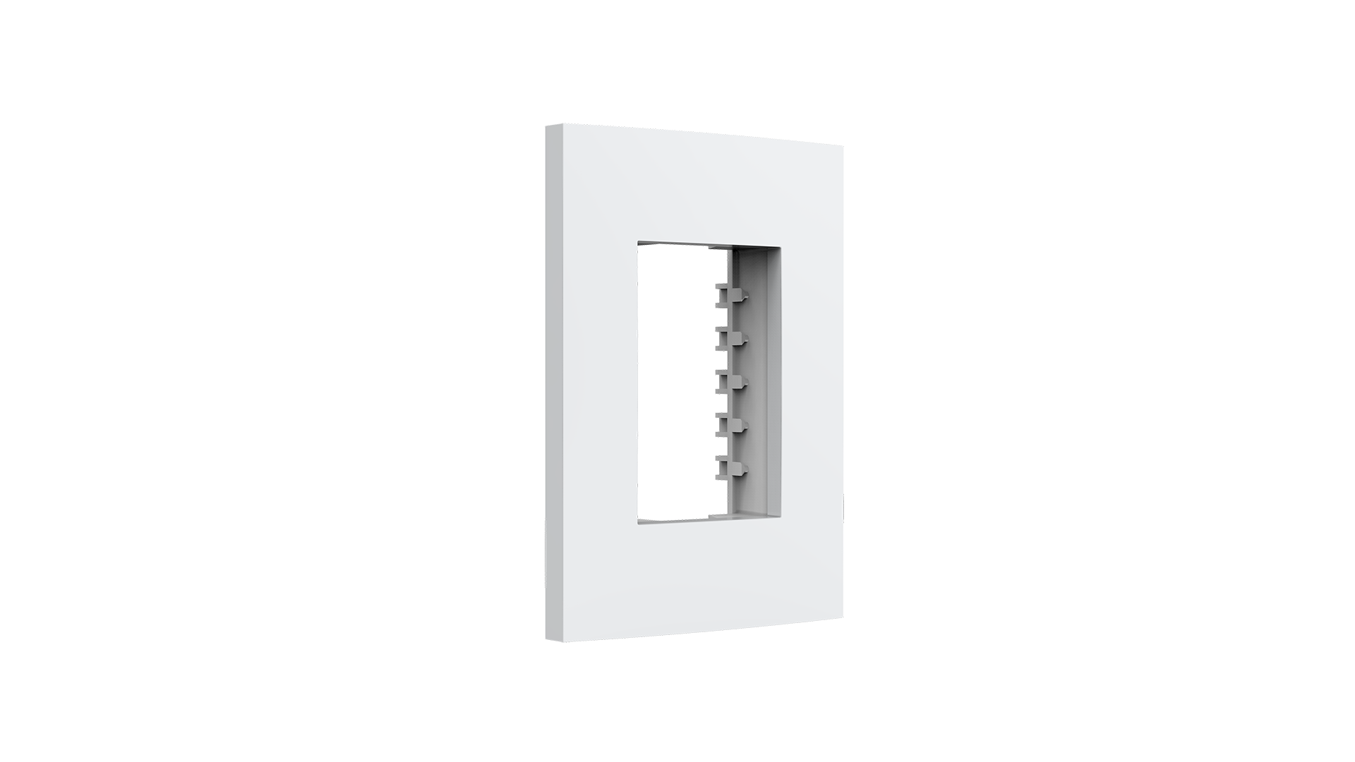 Placa 2x4" 3 módulos + suporte