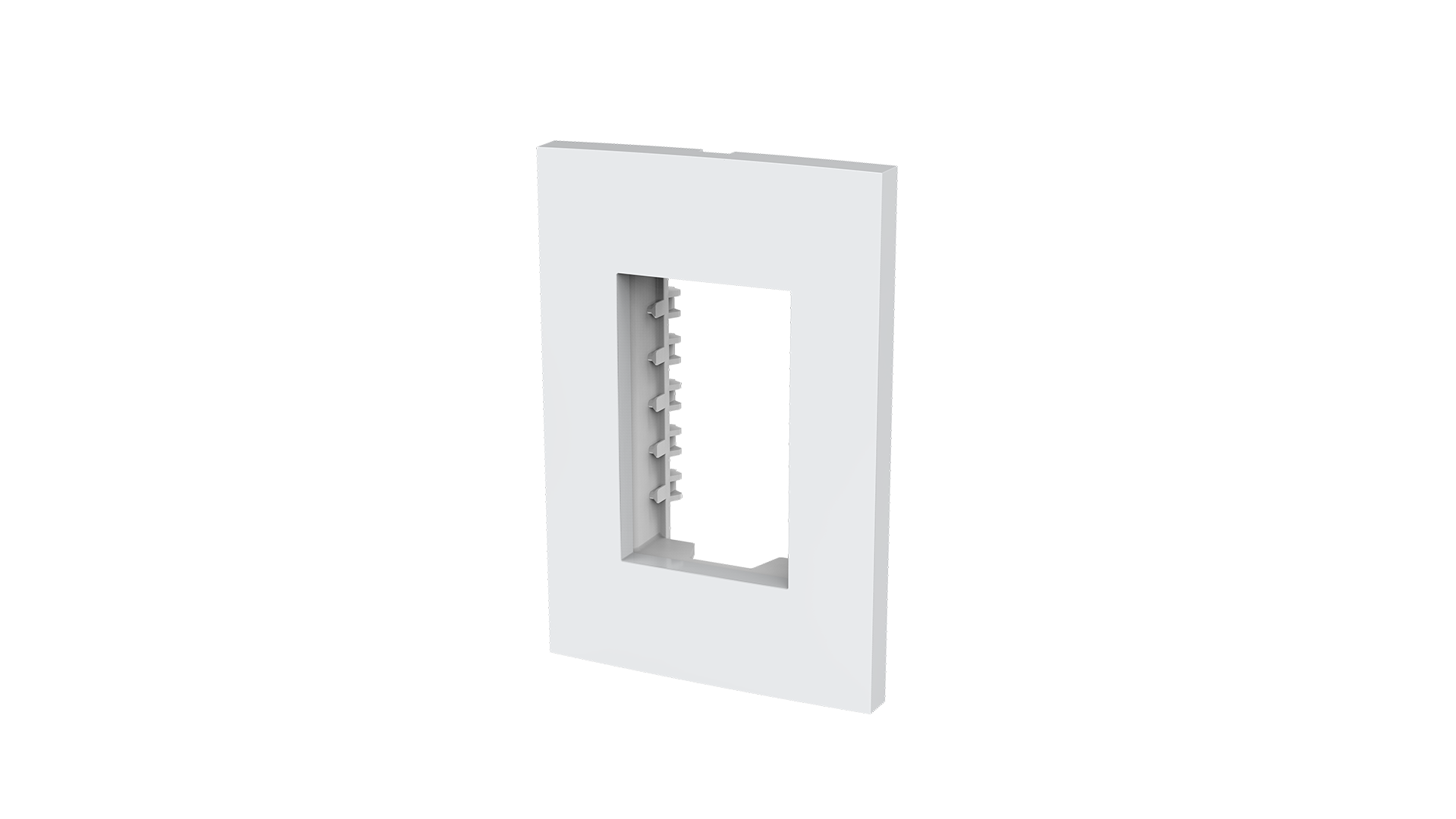 Placa 2x4" 3 módulos + suporte