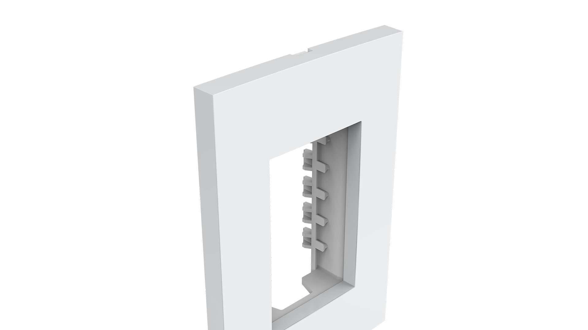 Placa 2x4" 3 módulos + suporte