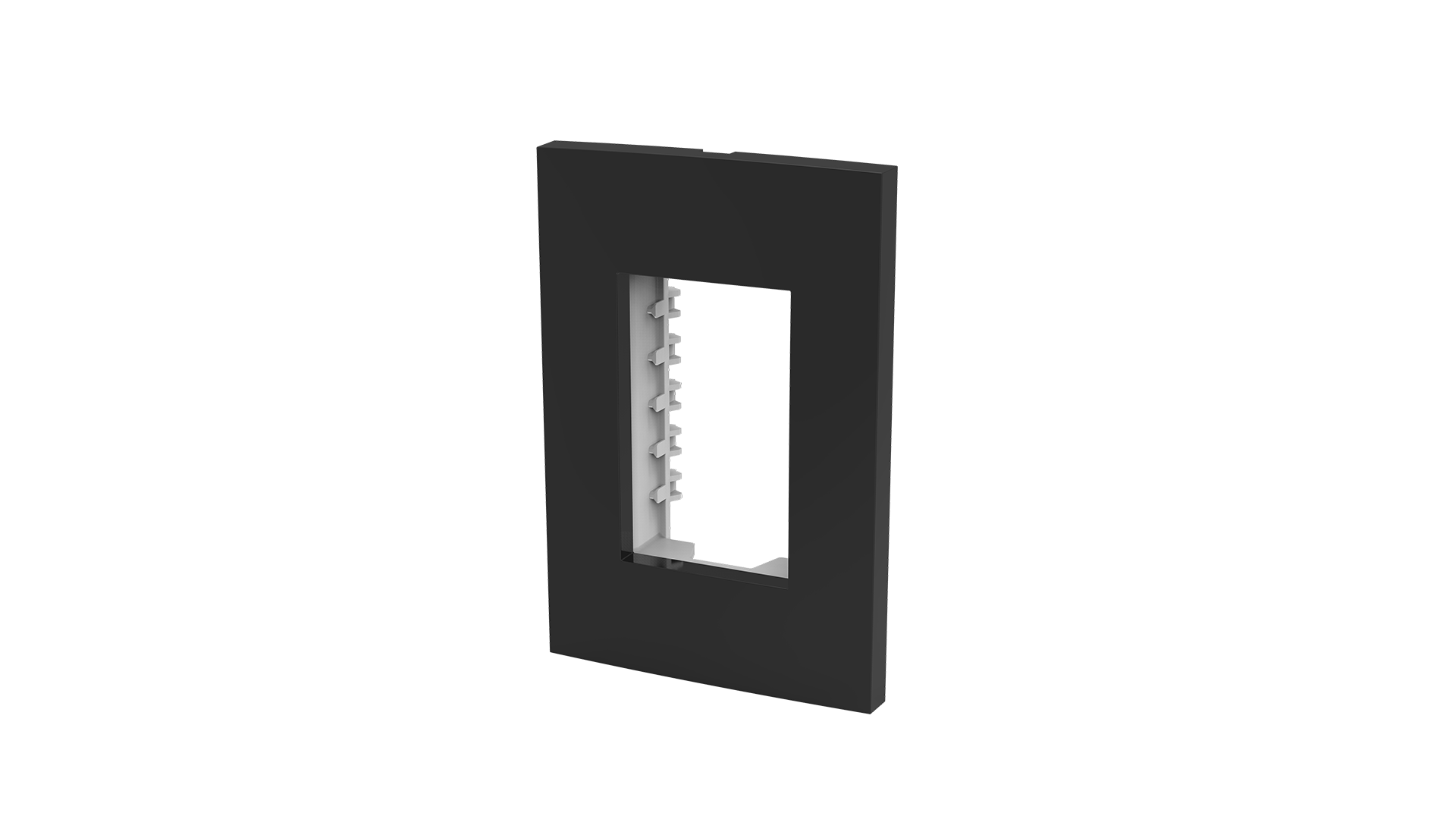 Placa 2x4" 3 módulos + suporte