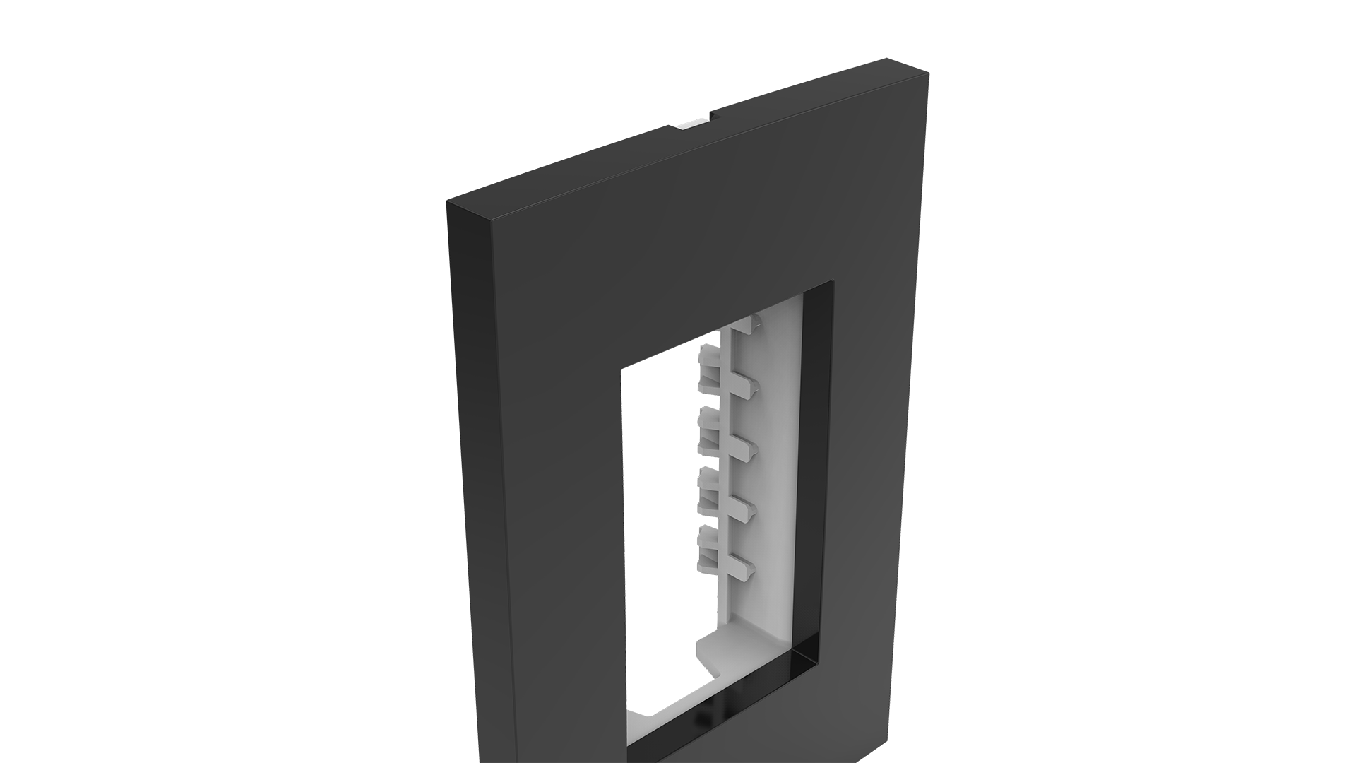 Placa 2x4" 3 módulos + suporte