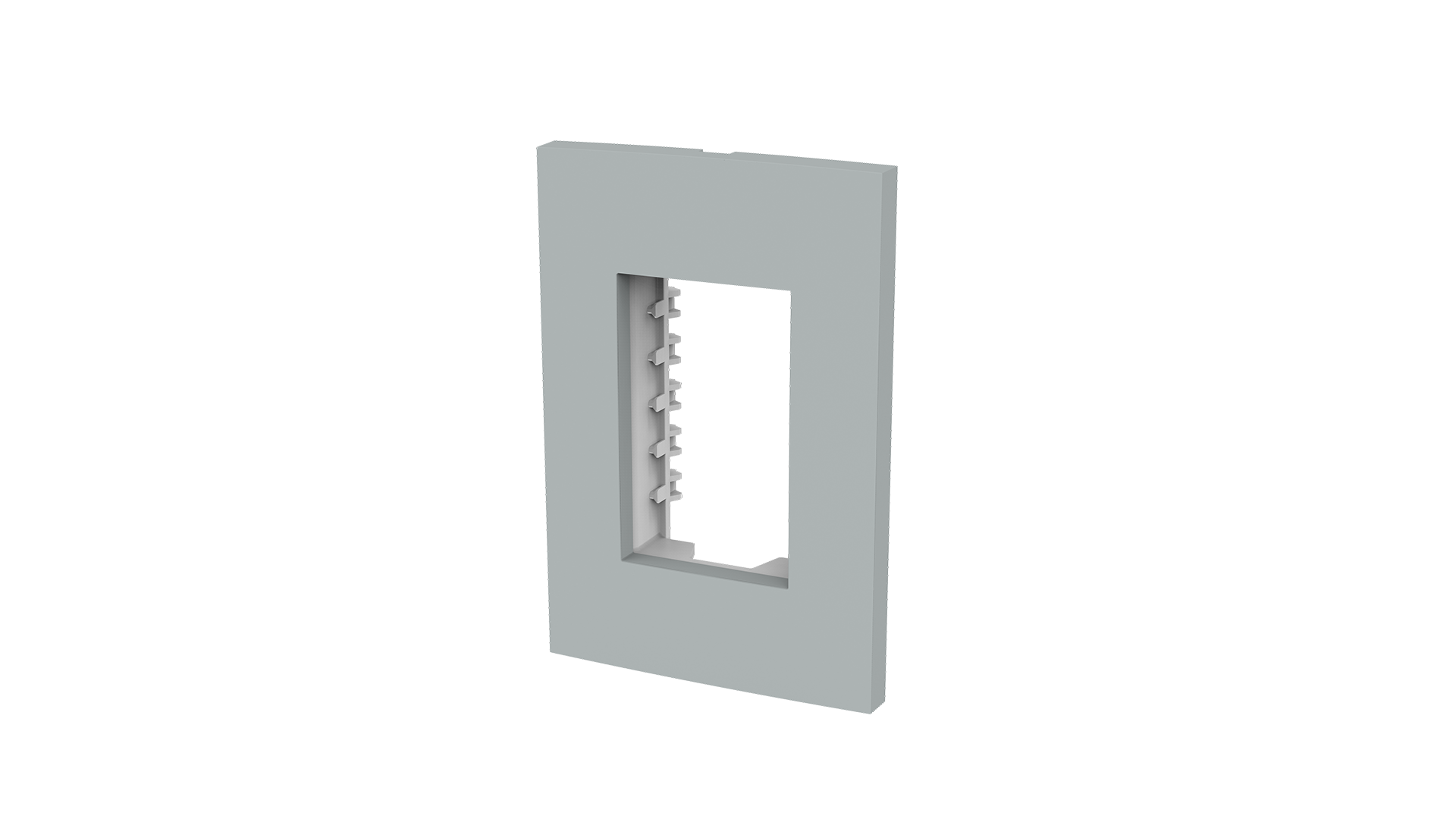 Placa 2x4" 3 módulos + suporte