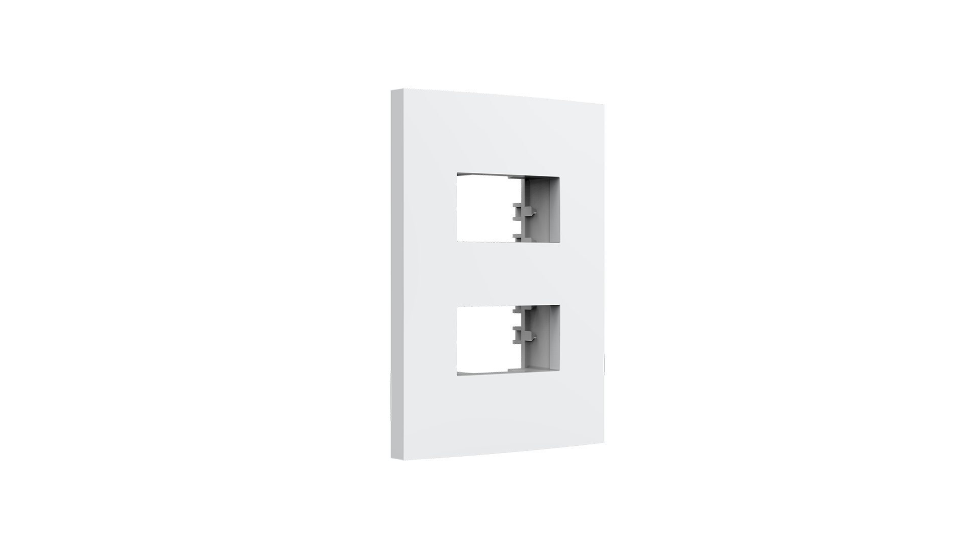 Placa 2x4" 2 módulos distanciados + suporte