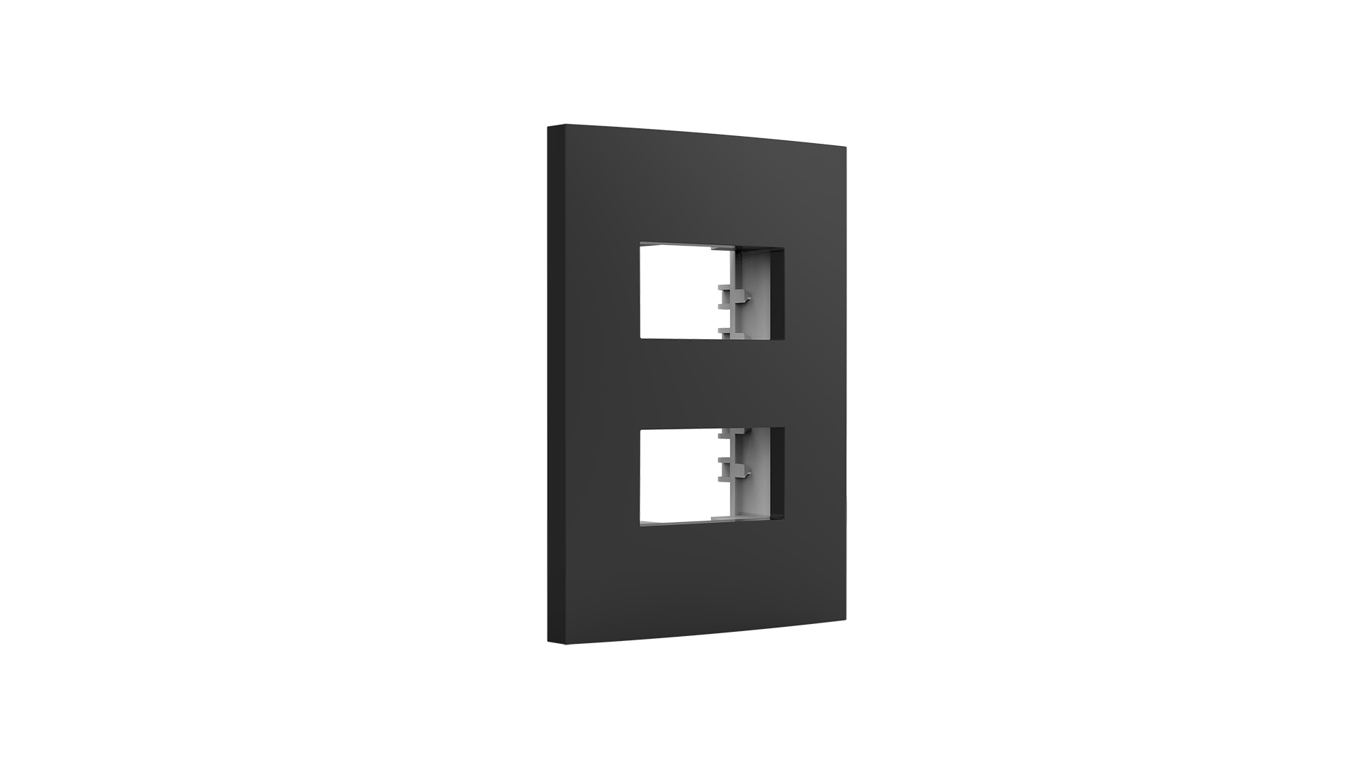 Placa 2x4" 2 módulos distanciados + suporte