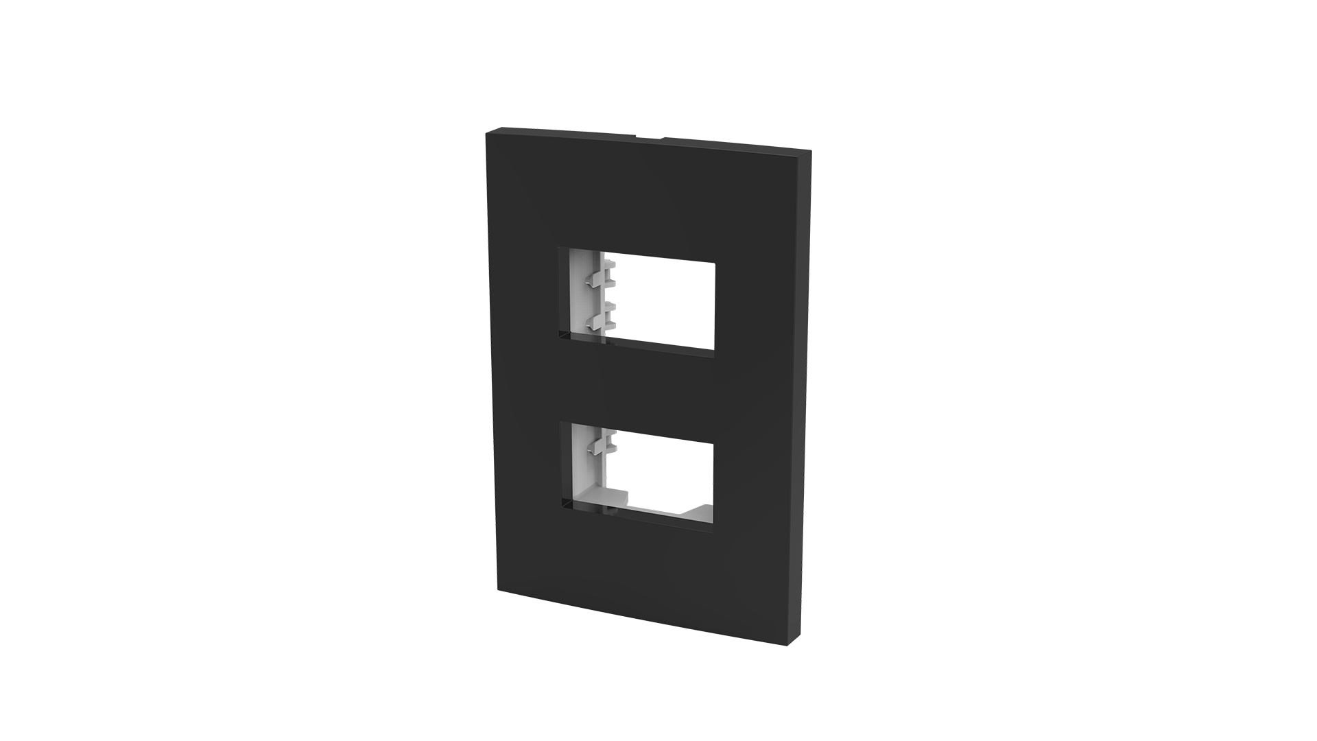 Placa 2x4" 2 módulos distanciados + suporte