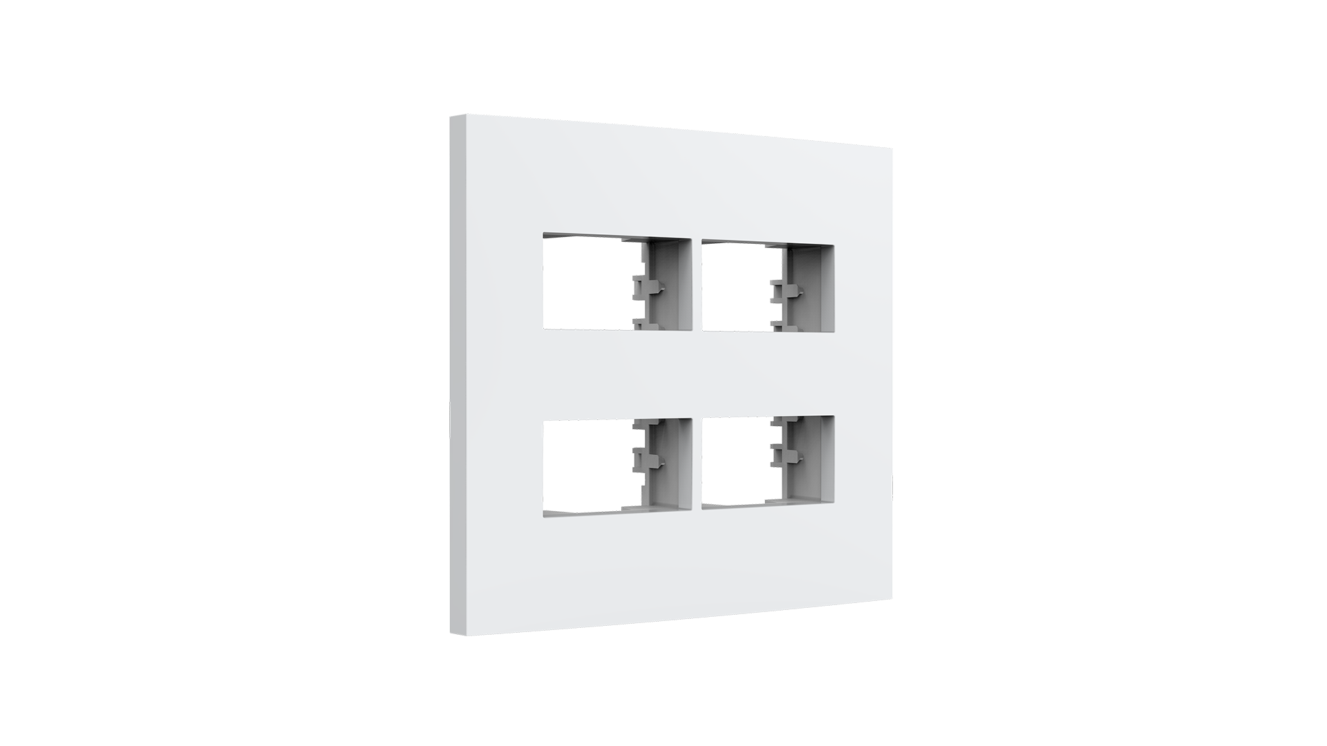 Placa 4x4" 2+2 módulos distanciados + suporte