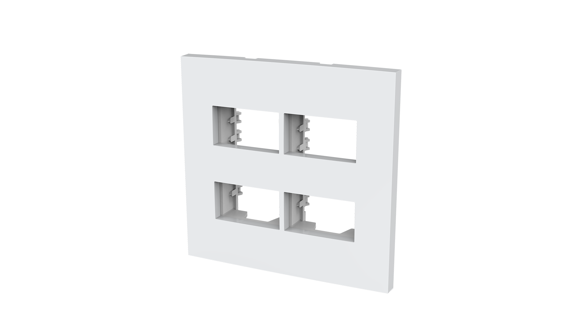 Placa 4x4" 2+2 módulos distanciados + suporte
