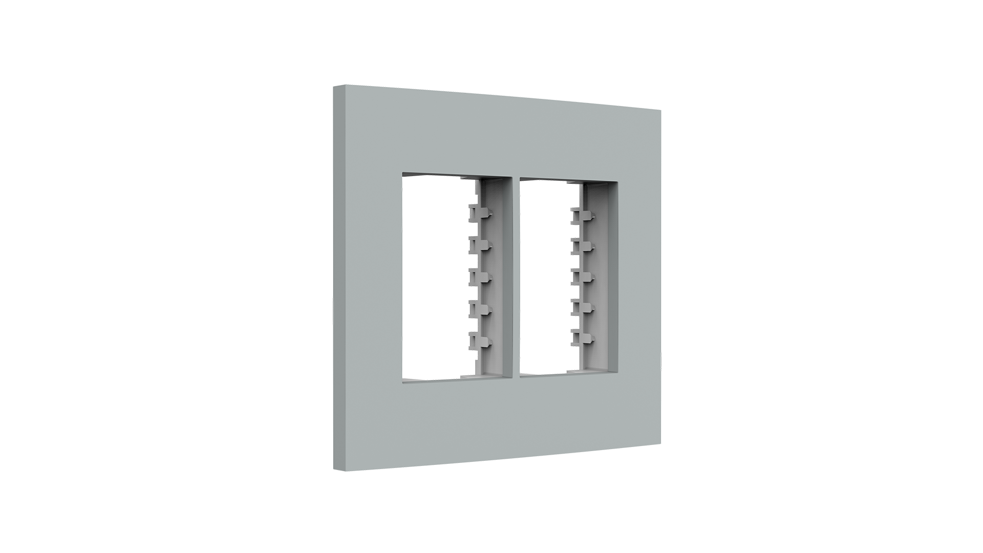 Placa 4x4" 3+3 módulos + suporte