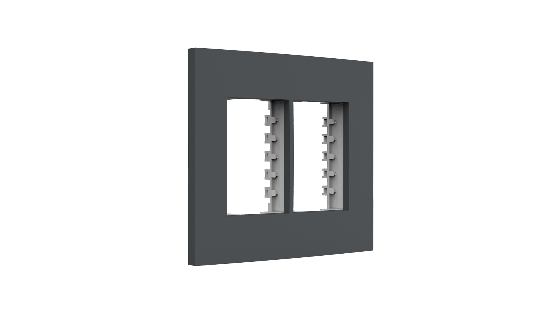Placa 4x4" 3+3 módulos * suporte
