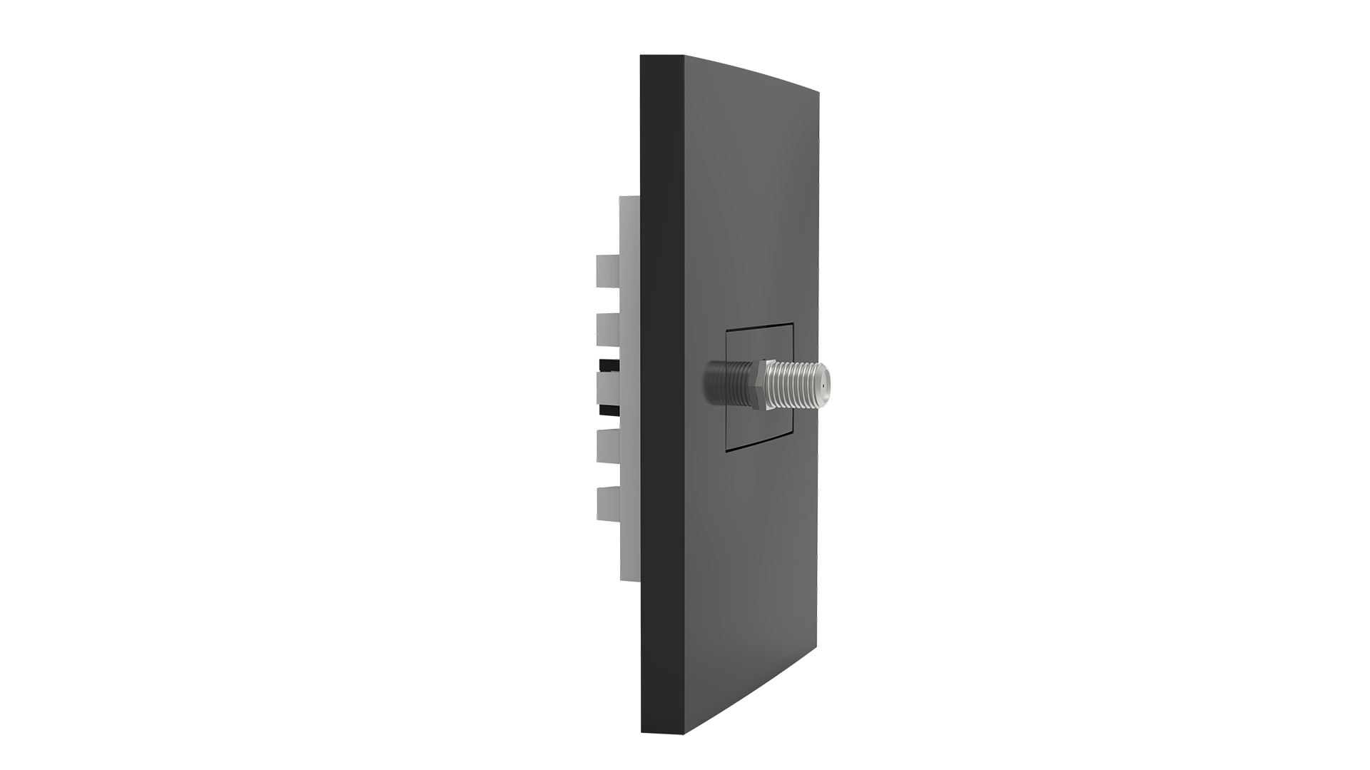 Conjunto tomada coaxial / antena de TV